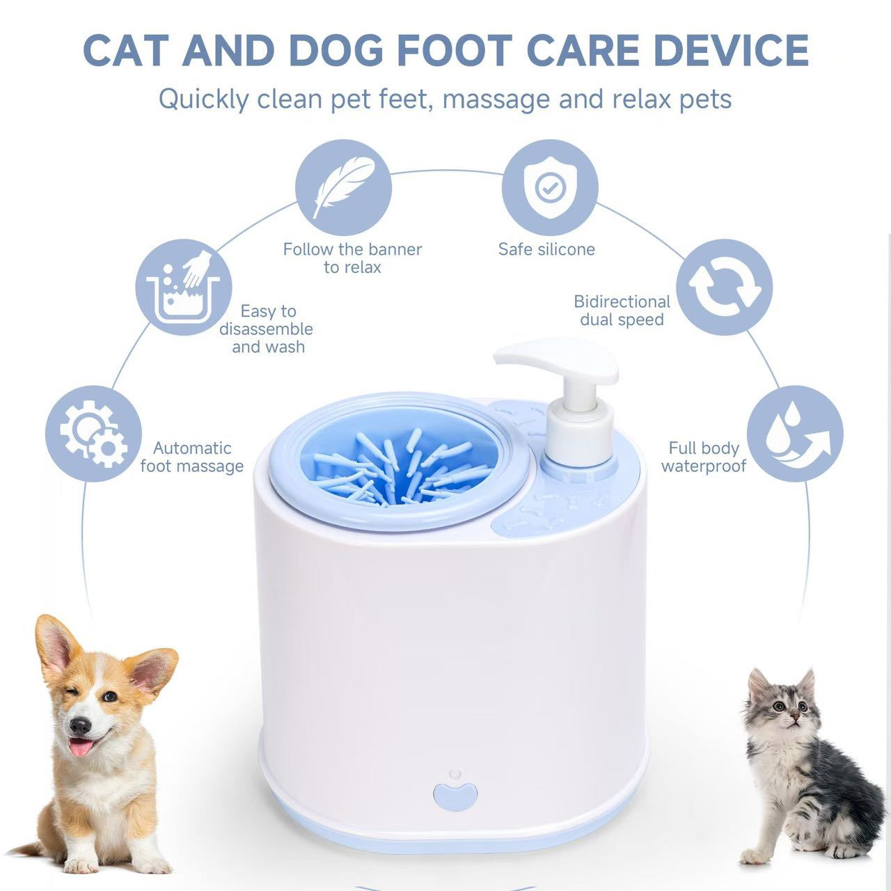 Pet foot washer