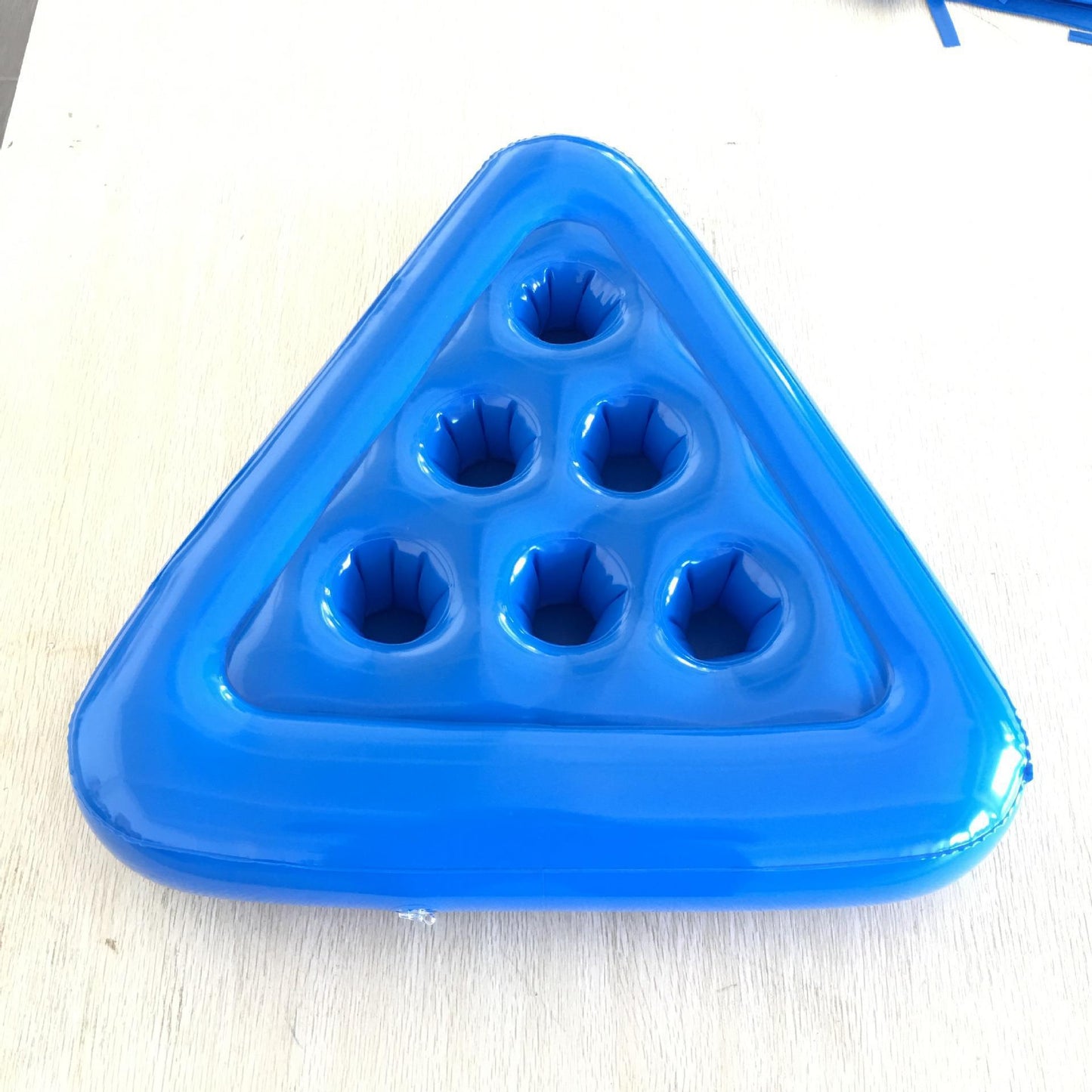 # Inflatable Triangular Six-Hole Water Cup Holder/Float