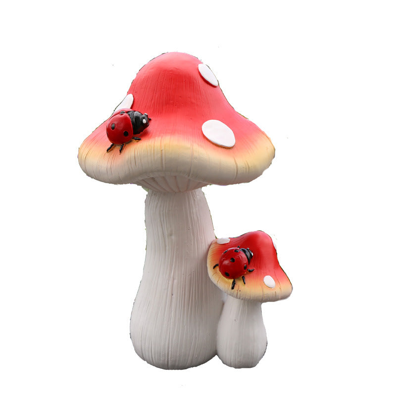 **Outdoor Artificial Mushroom Resin Landscape Ornament**