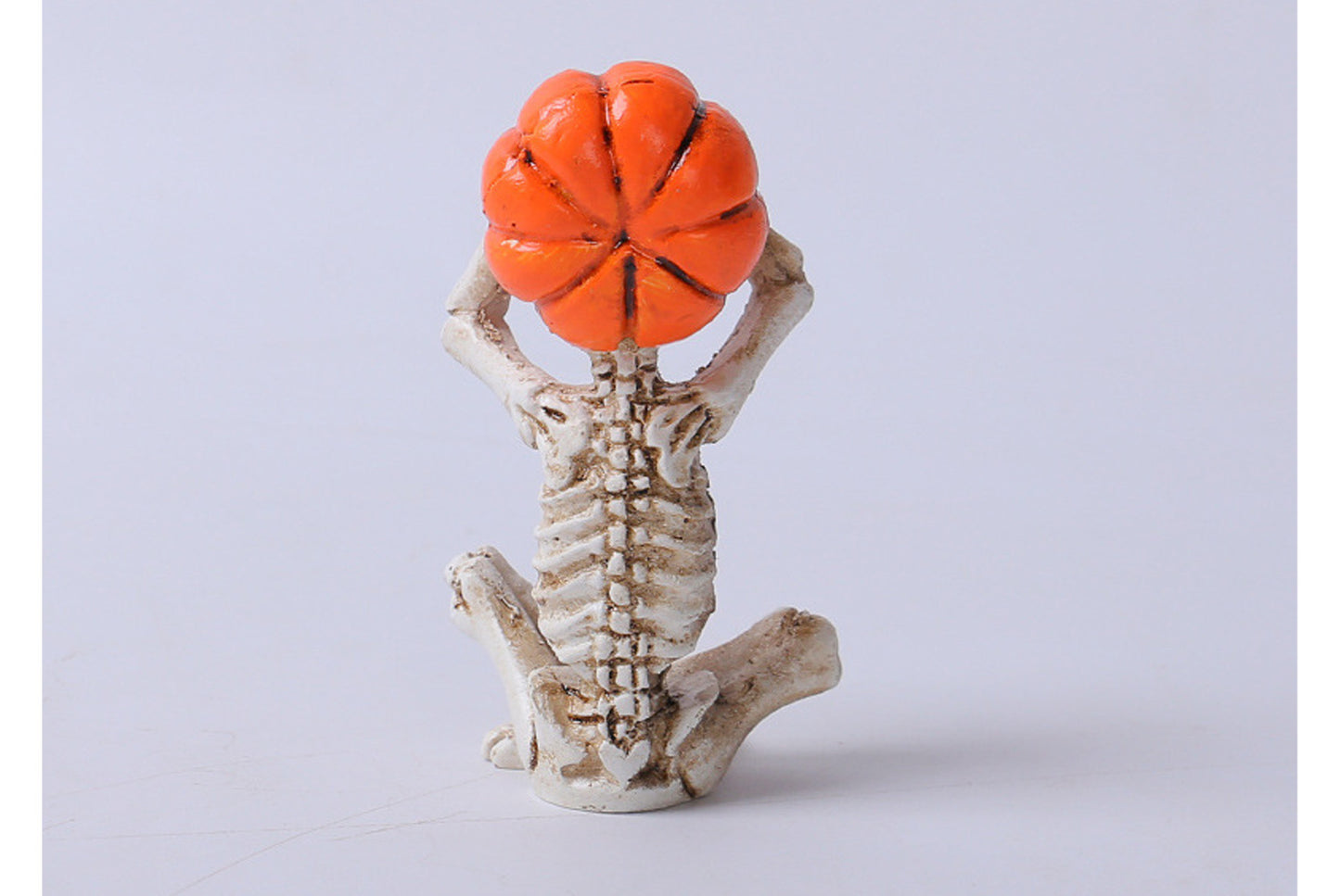 Meditation Yoga Pumpkin Skull Figurine