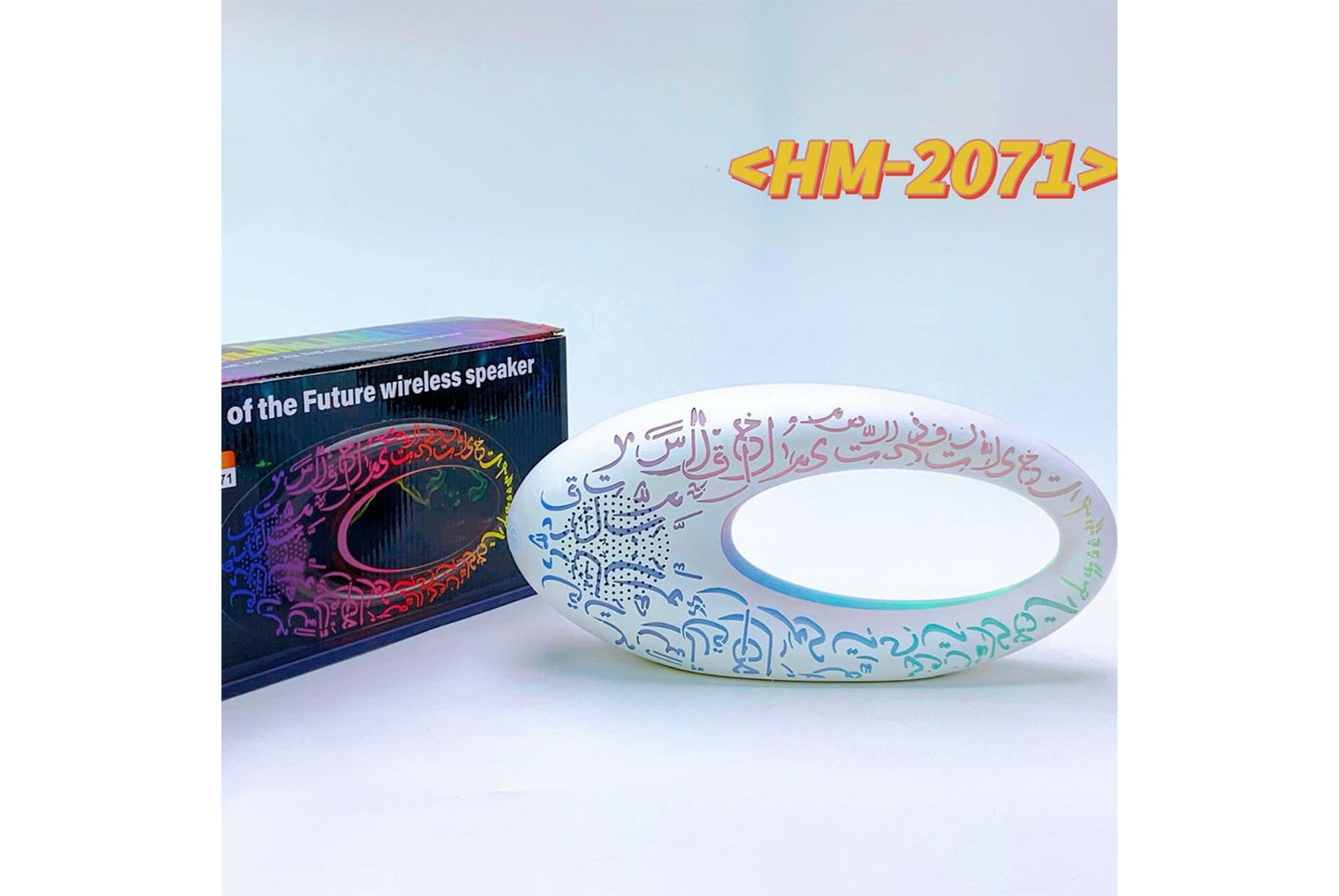 Wireless Bluetooth Speaker with Metallic Colorful Lights