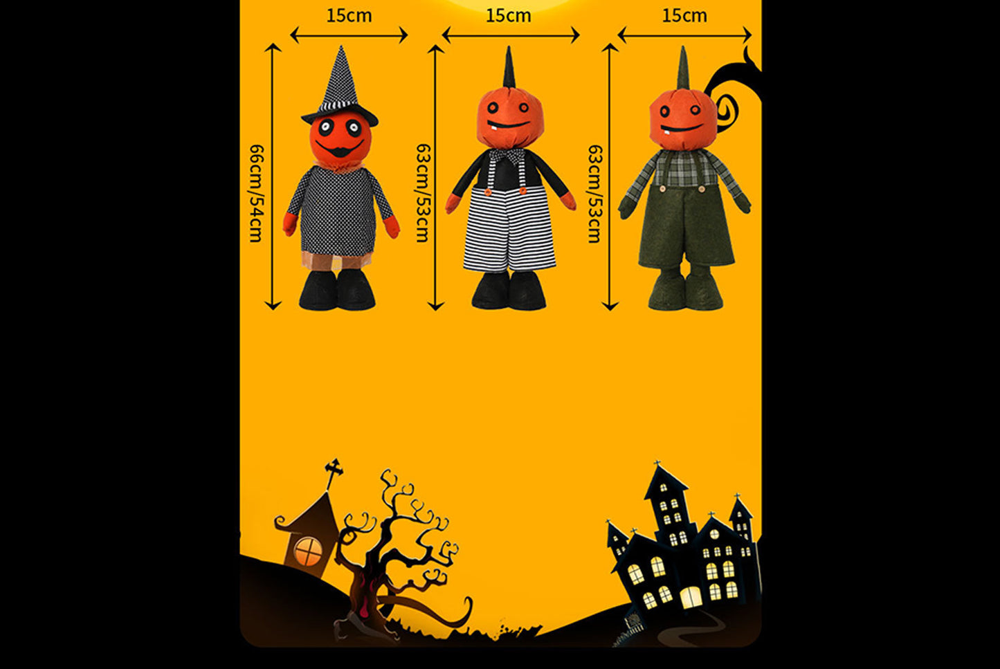 **Halloween Cute Pumpkin Boy with Retractable Legs**