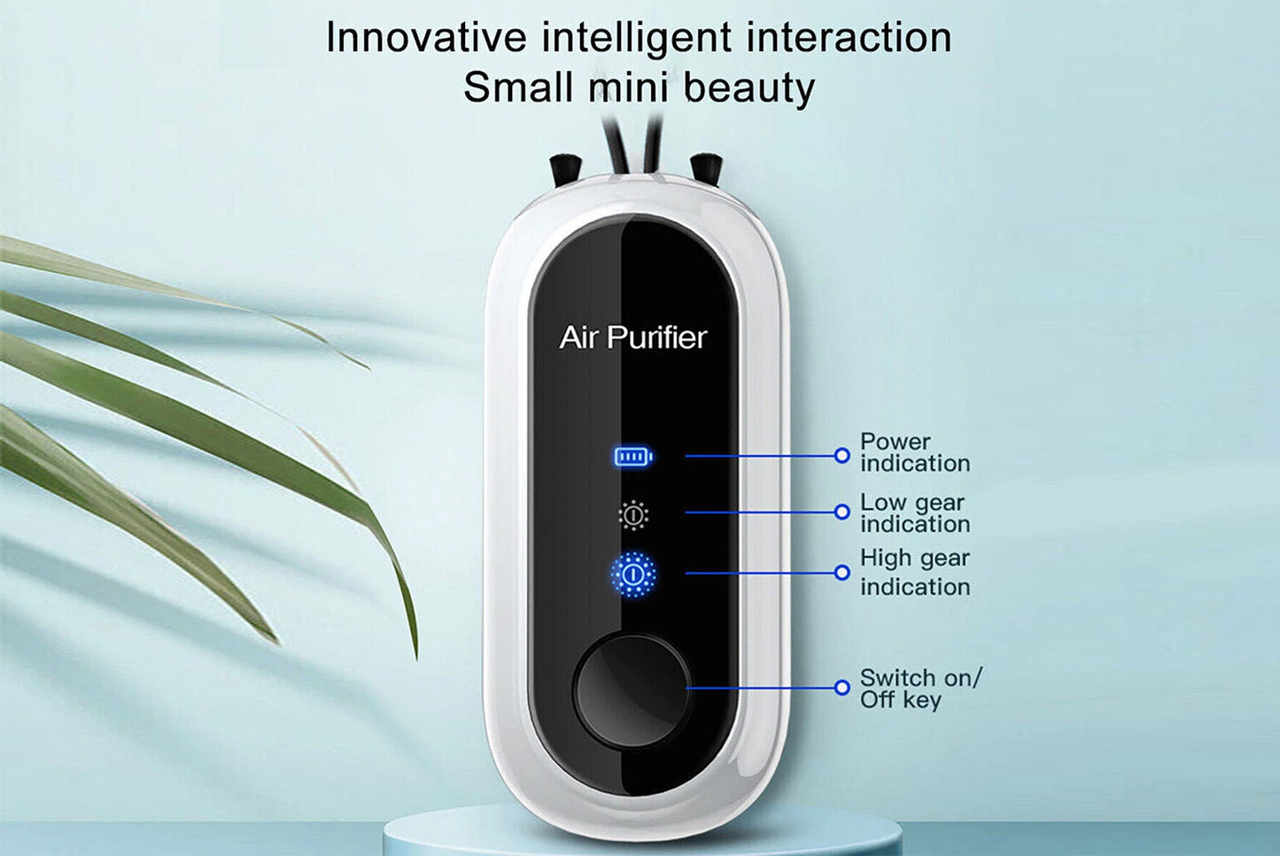 Mini neck-hanging air purifier