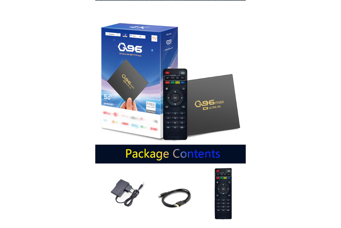 Q96MAX New Android 4K Internet Set-Top Box