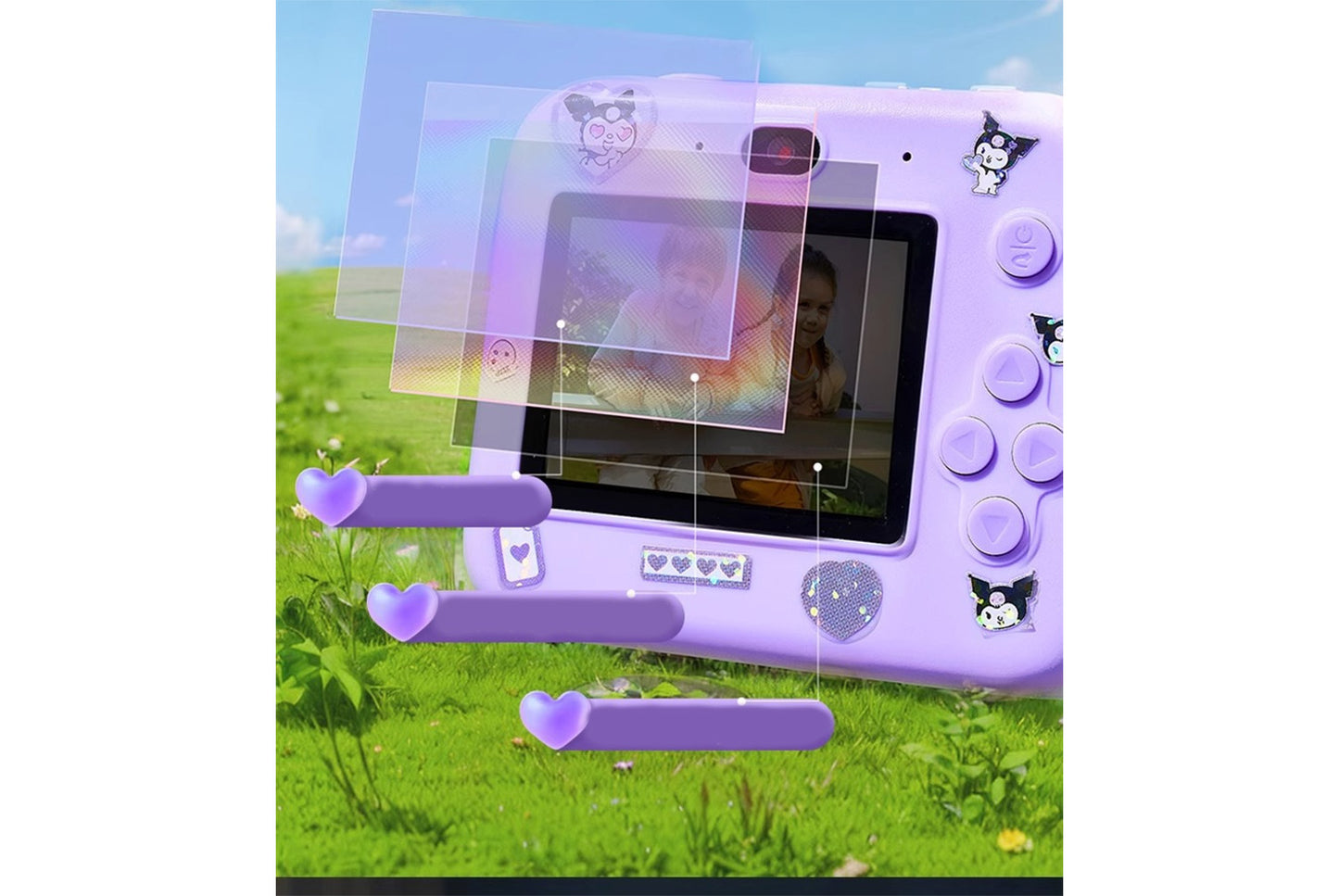Purple/Pink Polaroid Kids Camera