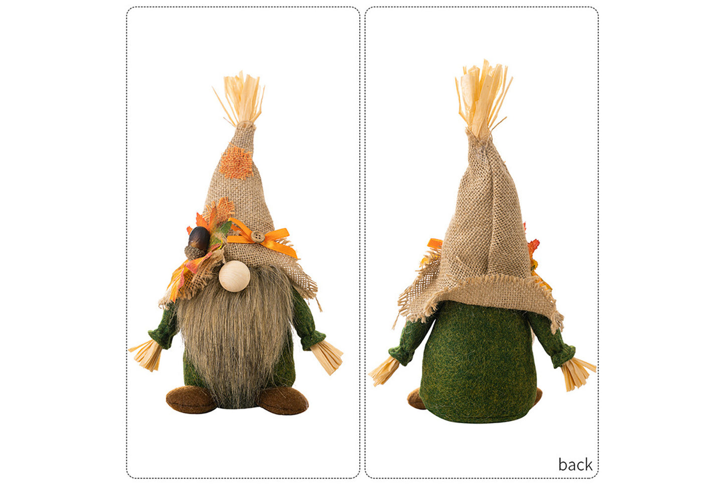 Rudolph Harvest Hat with Maple Leaf Figure