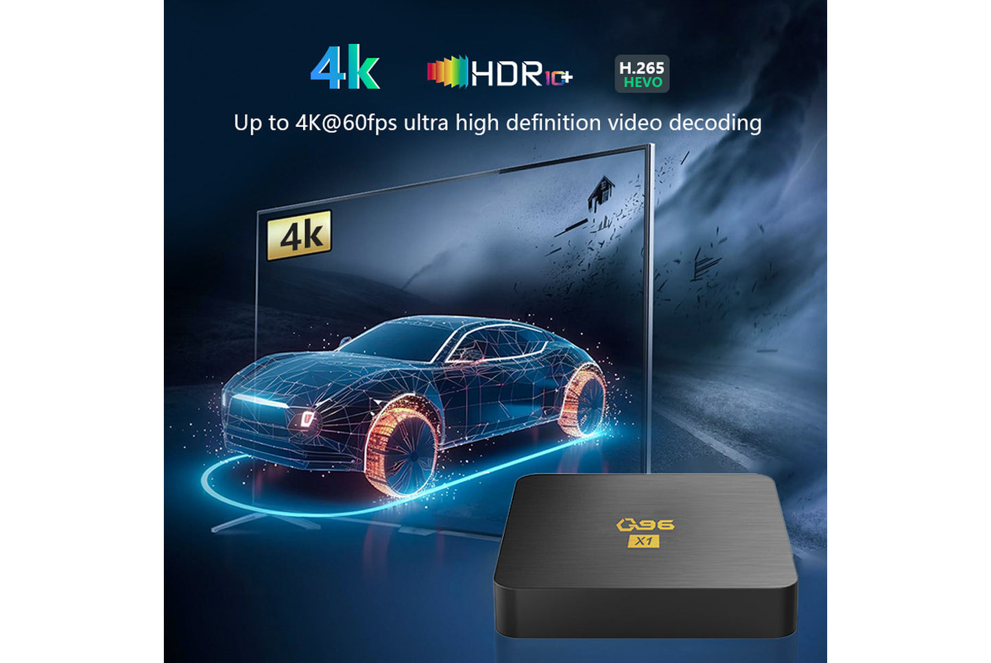 **Q96X1 4K Smart Internet Set-Top Box 8GB+128GB UK Edition**(UK plug)