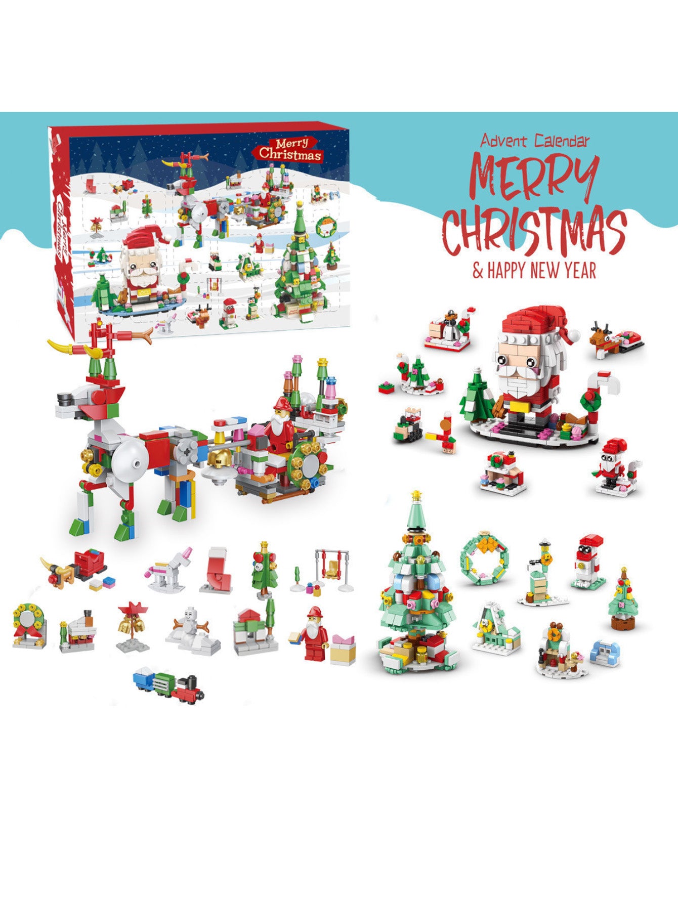 Christmas Surprise Blind Box Building Block Set