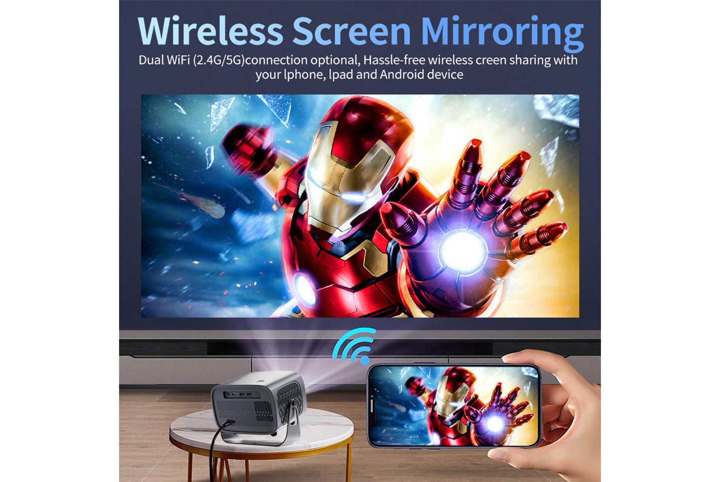 **A10PLUS Smart Projector for Home and Office**