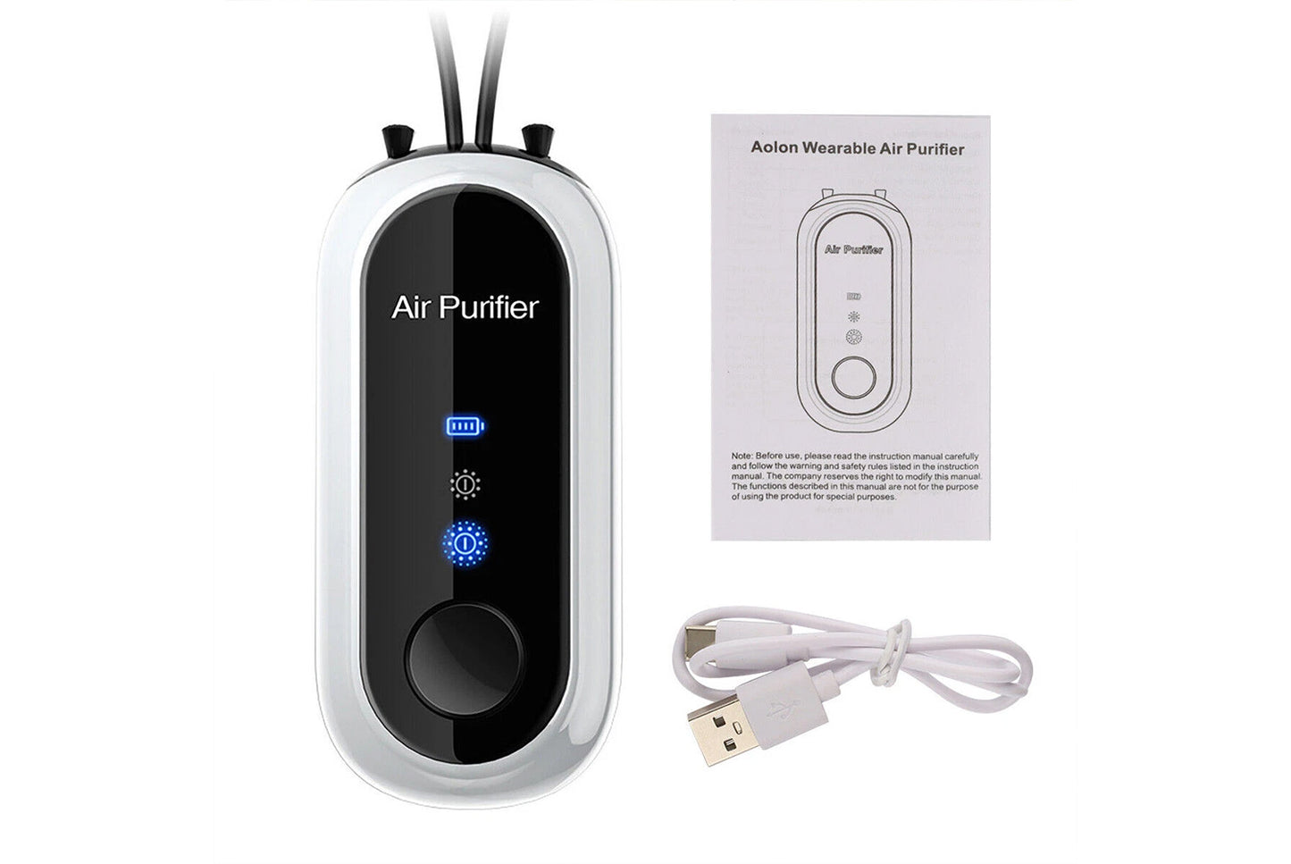 Mini neck-hanging air purifier
