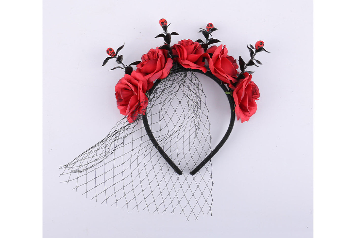 Halloween Mesh Rose Headband