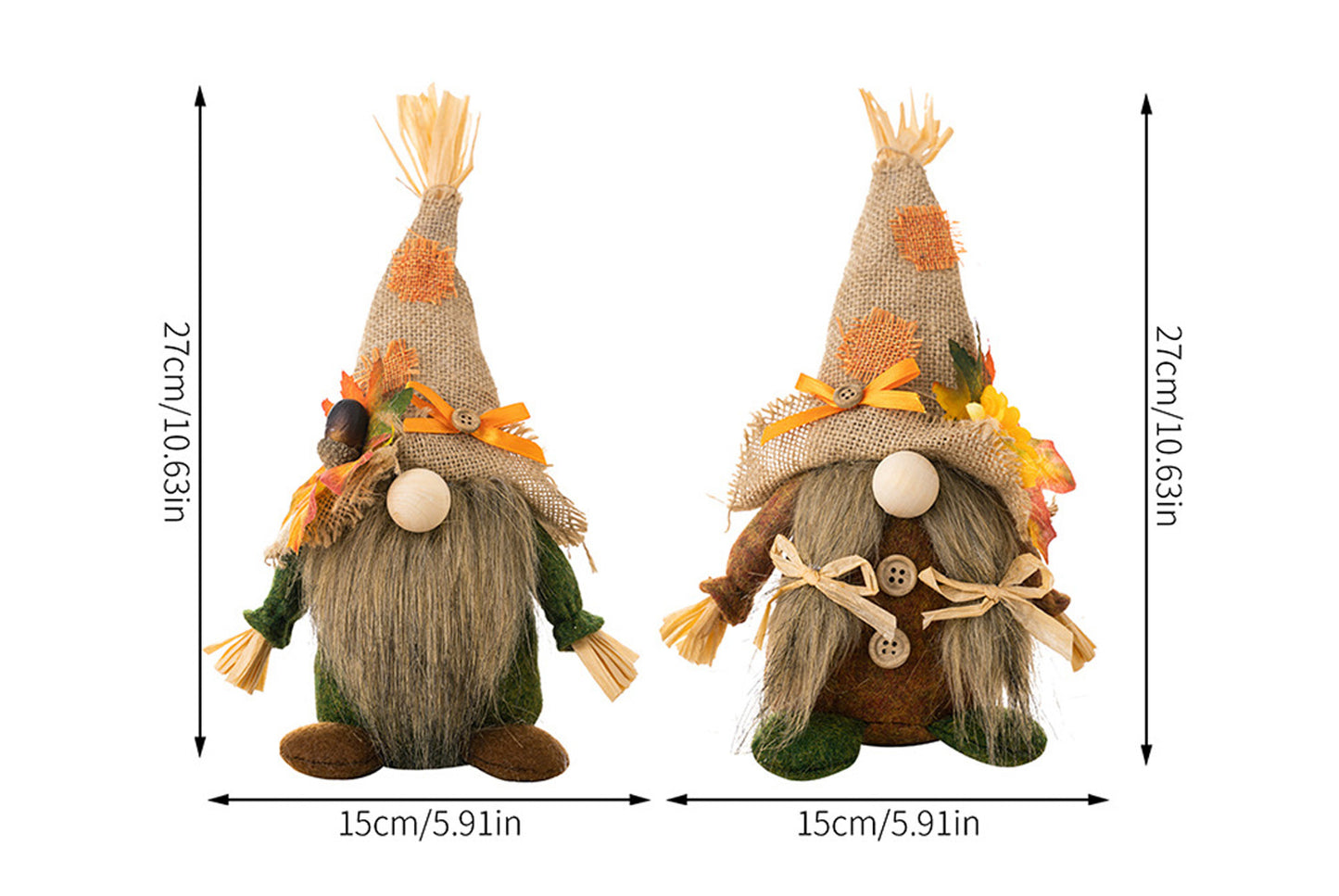 Rudolph Harvest Hat with Maple Leaf Figure