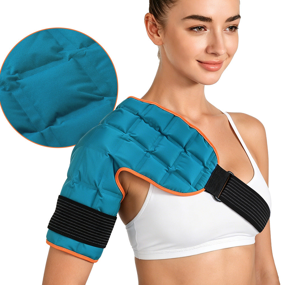Hot and cold compress shoulder pads
