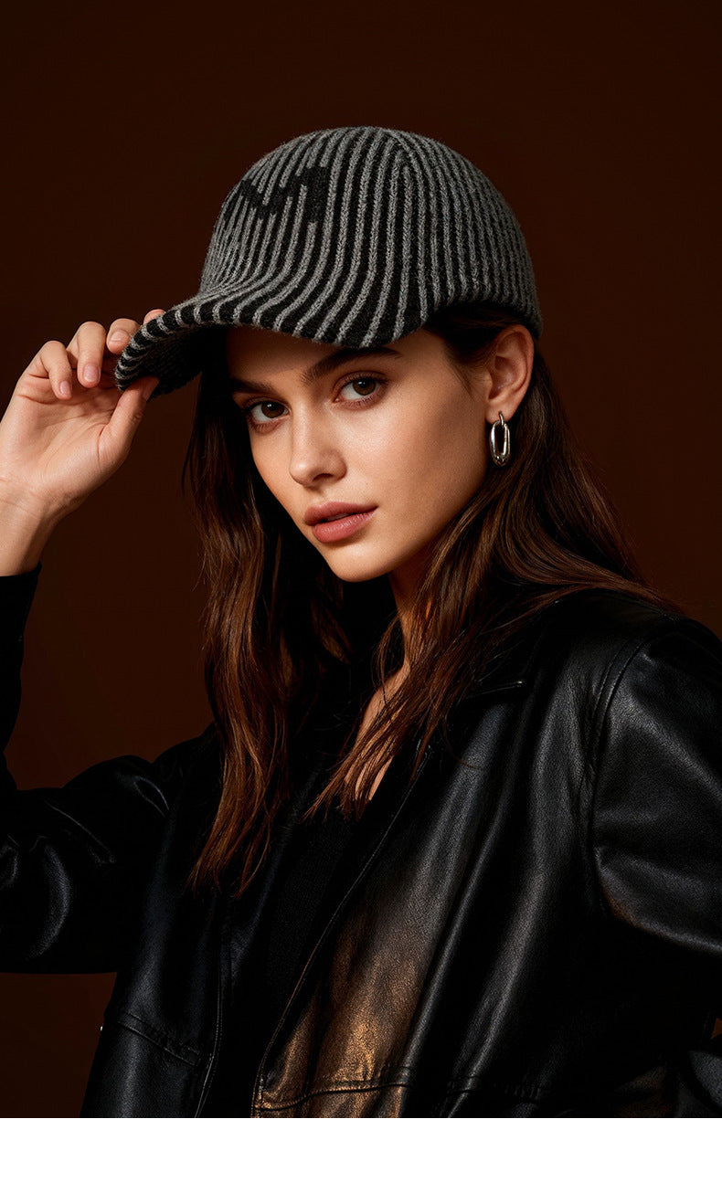 Wool Knit Baseball Cap
