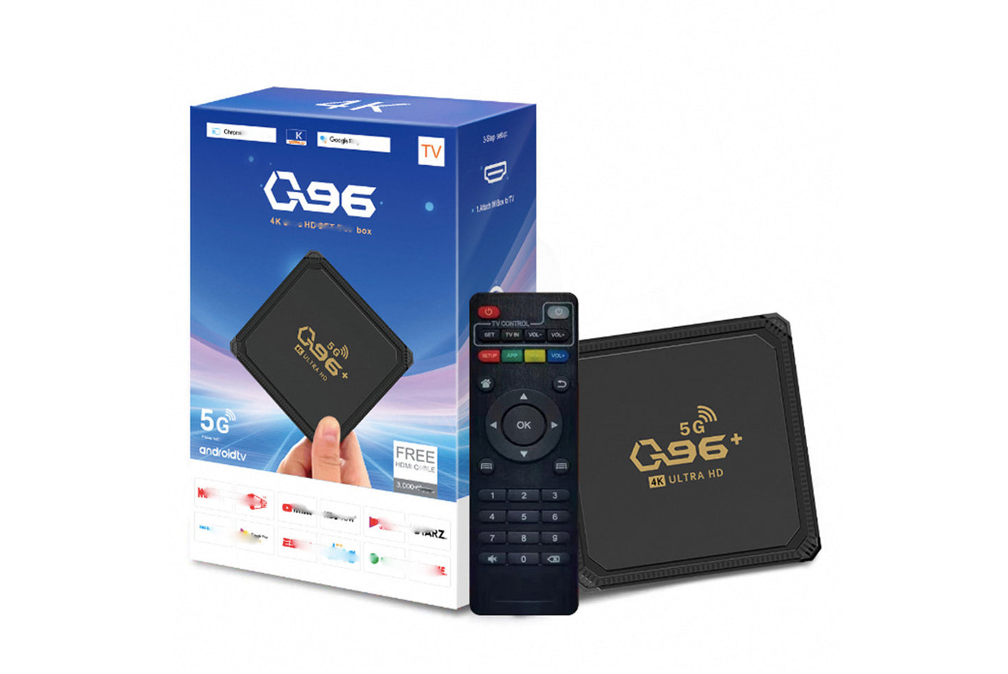 **Q96+ 5G Internet TV Set-Top Box 8GB+128GB UK Edition**(UK plug)