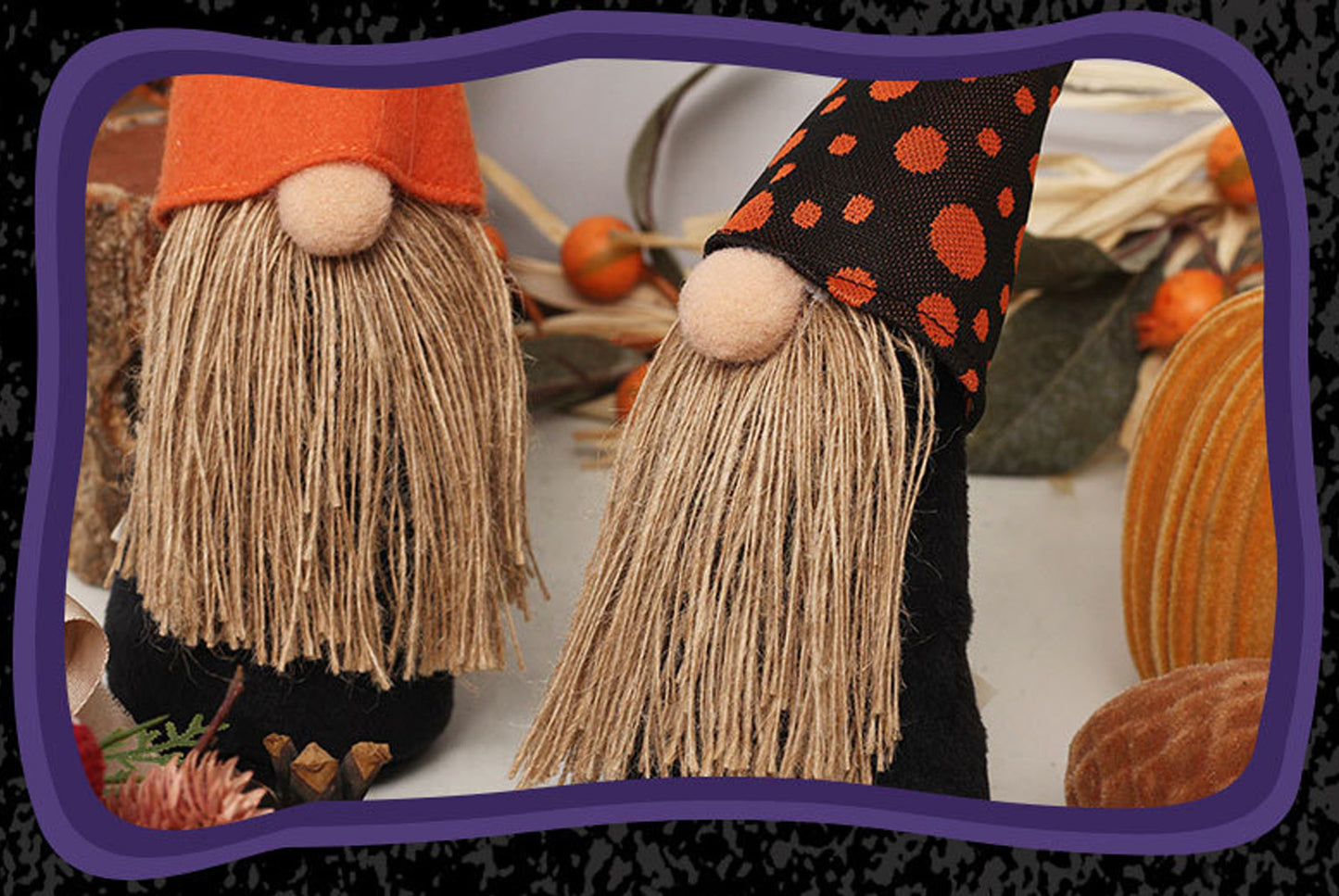 **Halloween Pumpkin Faceless Old Man Doll Ornament**