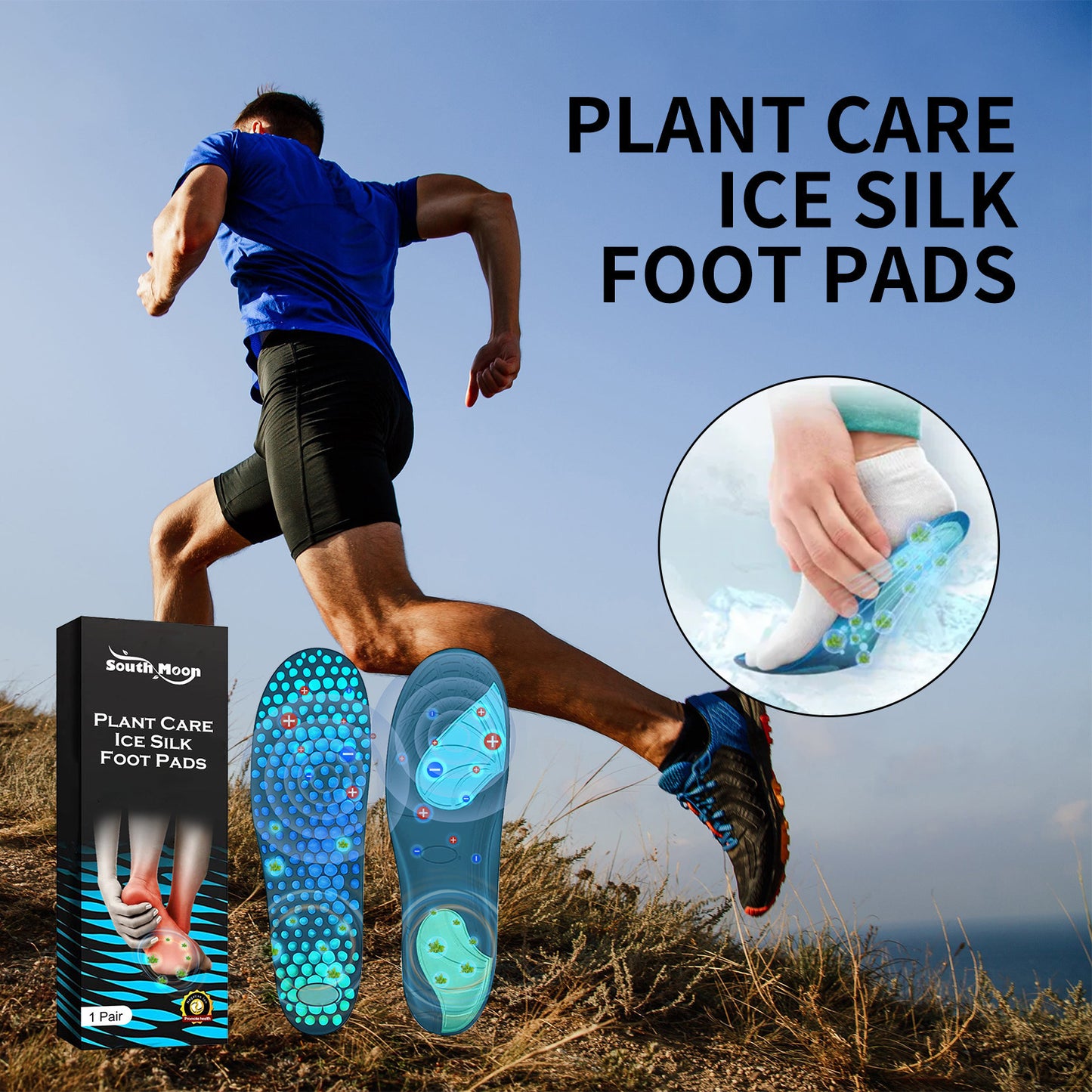 # Breathable Ice Silk Massage and Care Insoles