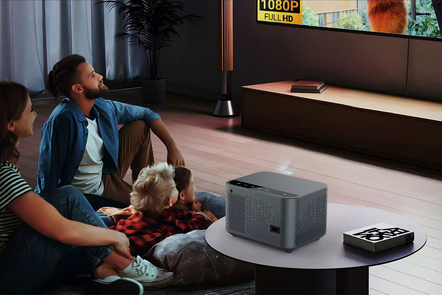 **Big Screen 1080P Full HD Smart Projector (1+16GB Version)**