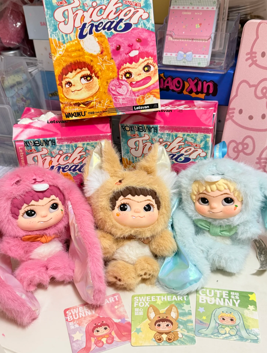 WAKUKU Fox and Bunny Mischievous Diary Doll