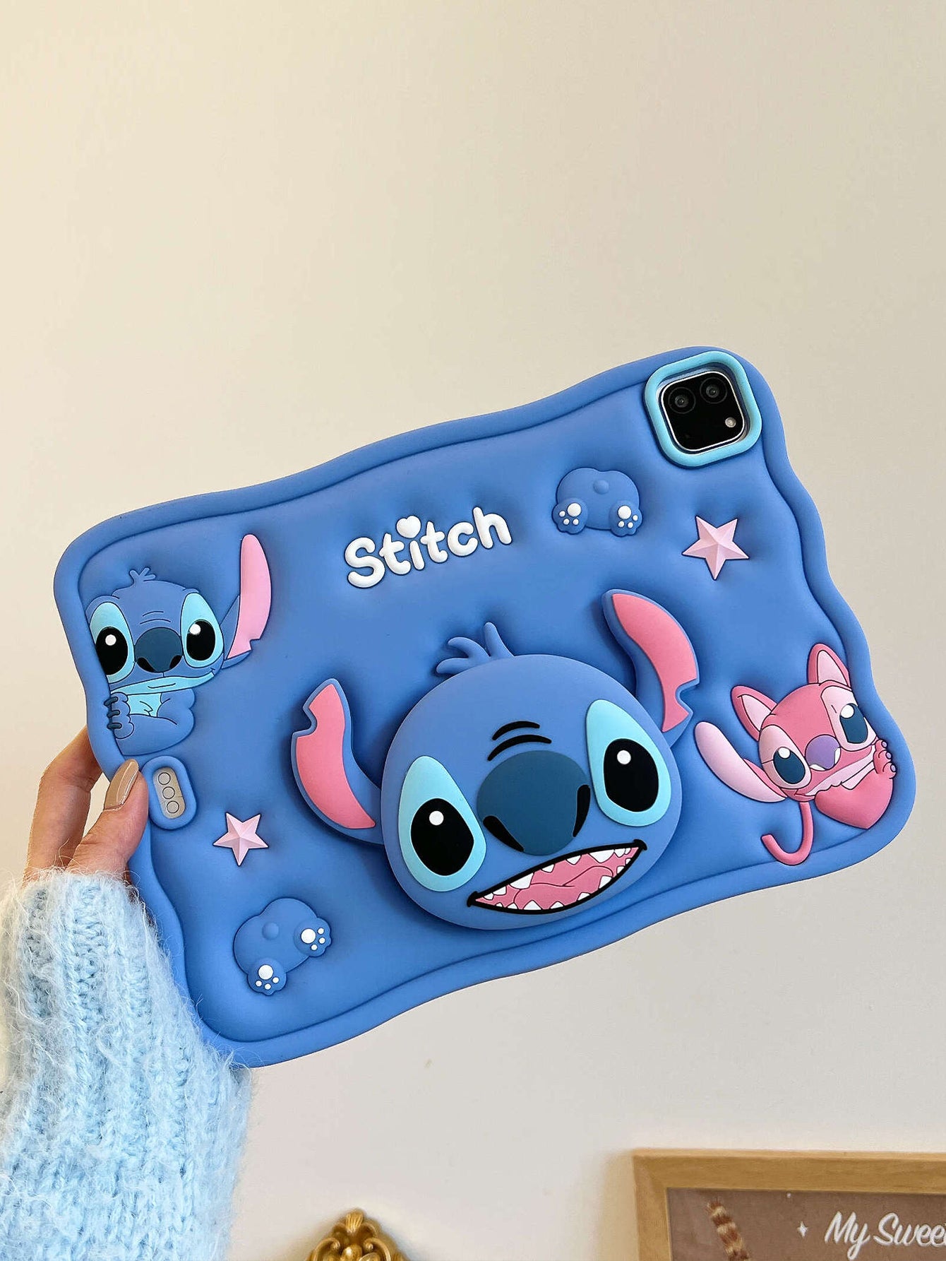 Cartoon 3D Stitch iPad Protective Case