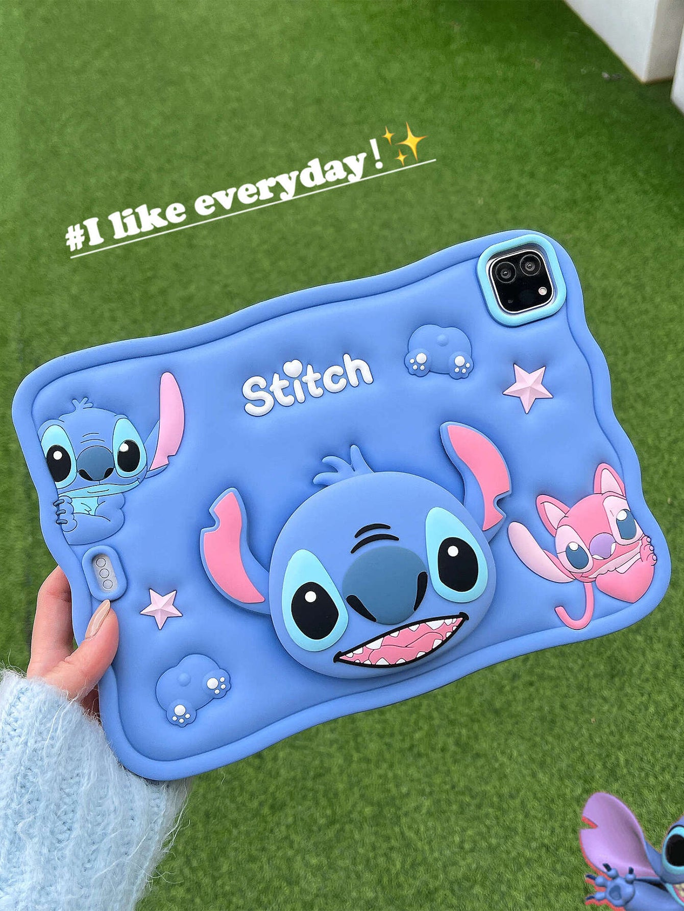 Cartoon 3D Stitch iPad Protective Case
