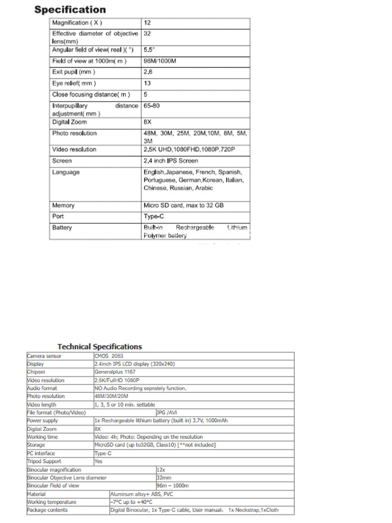 Screen Digital Telescope