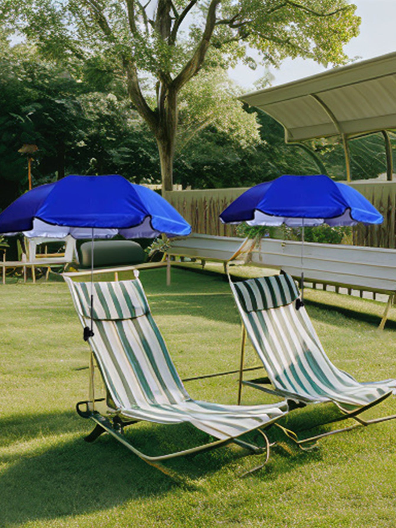 Beach Chair Sunshade with Steering Clamp