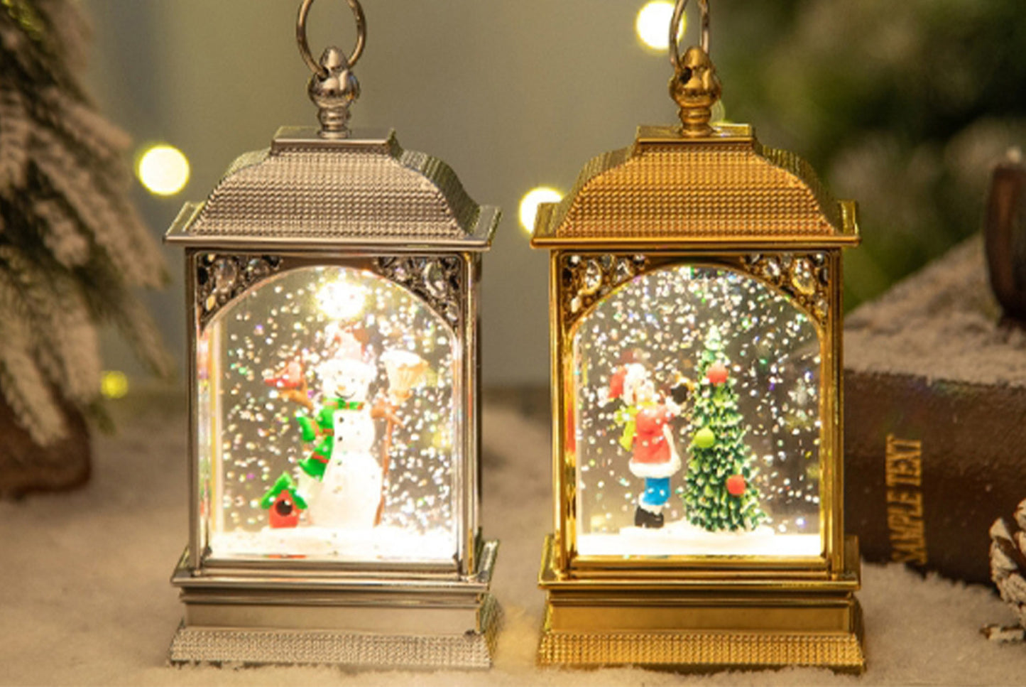 Luminous Santa Portable Crystal Chandelier - Desktop Decorative Ornament