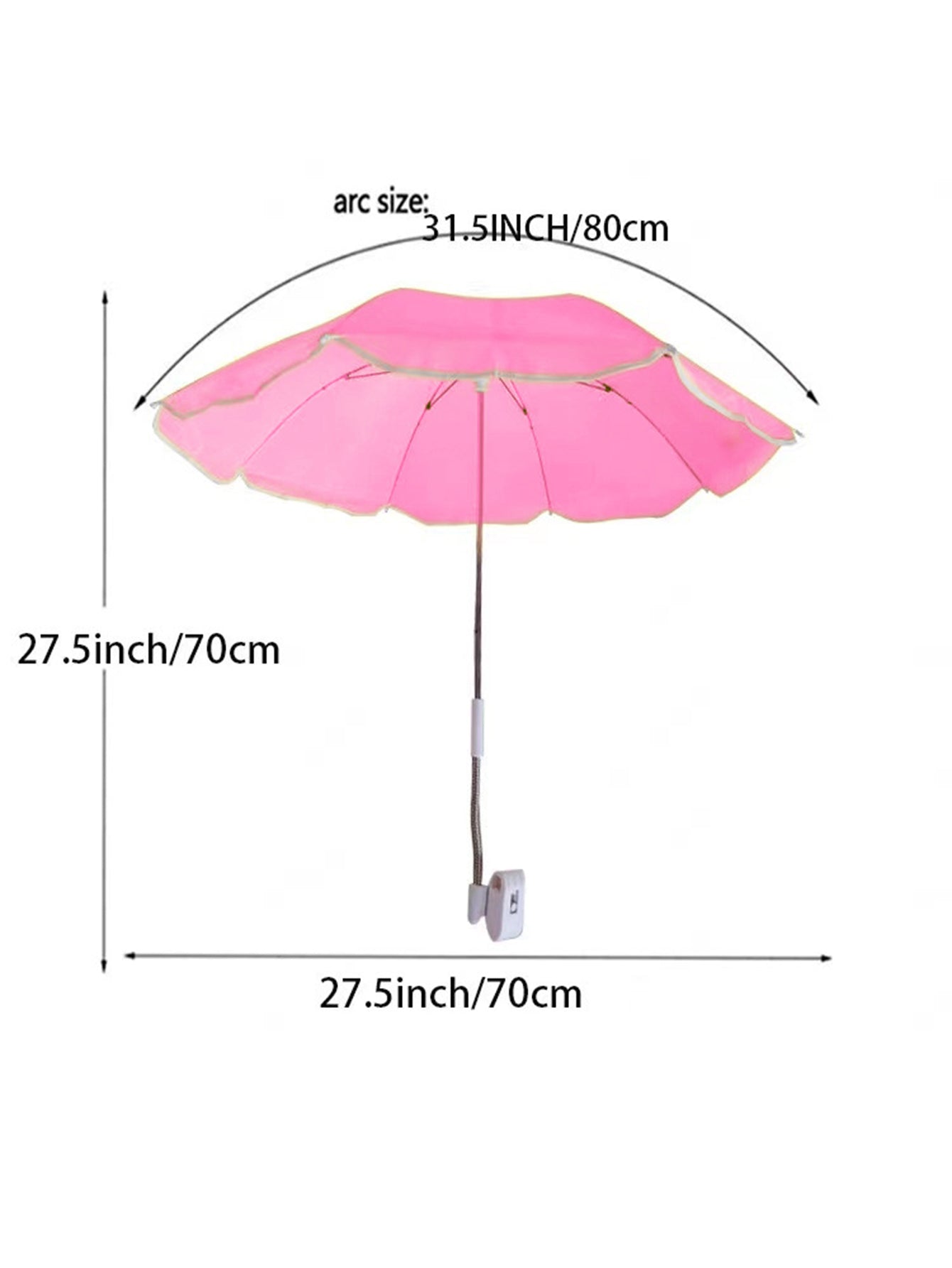 Beach Chair Sunshade with Steering Clamp