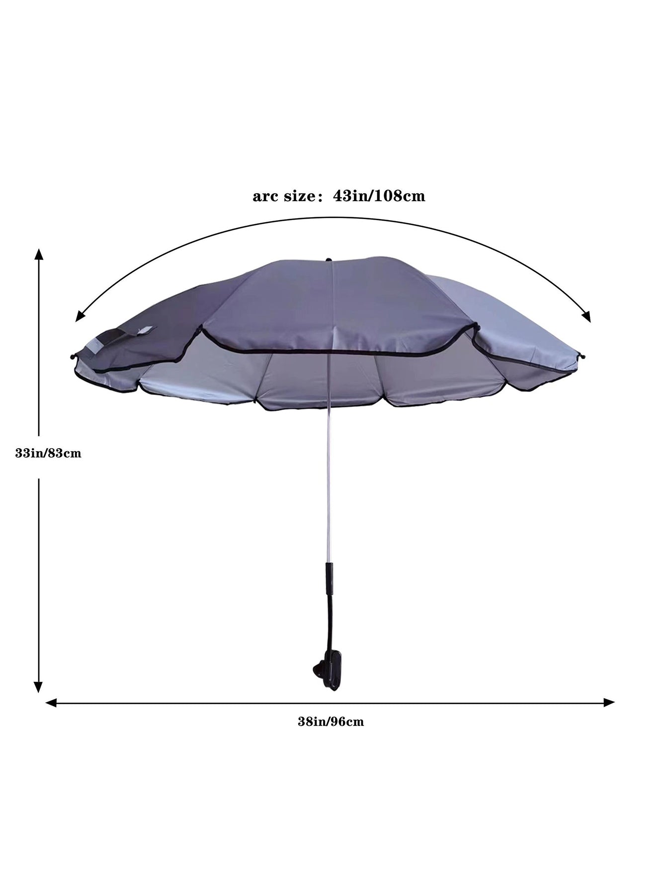 Beach Chair Sunshade with Steering Clamp