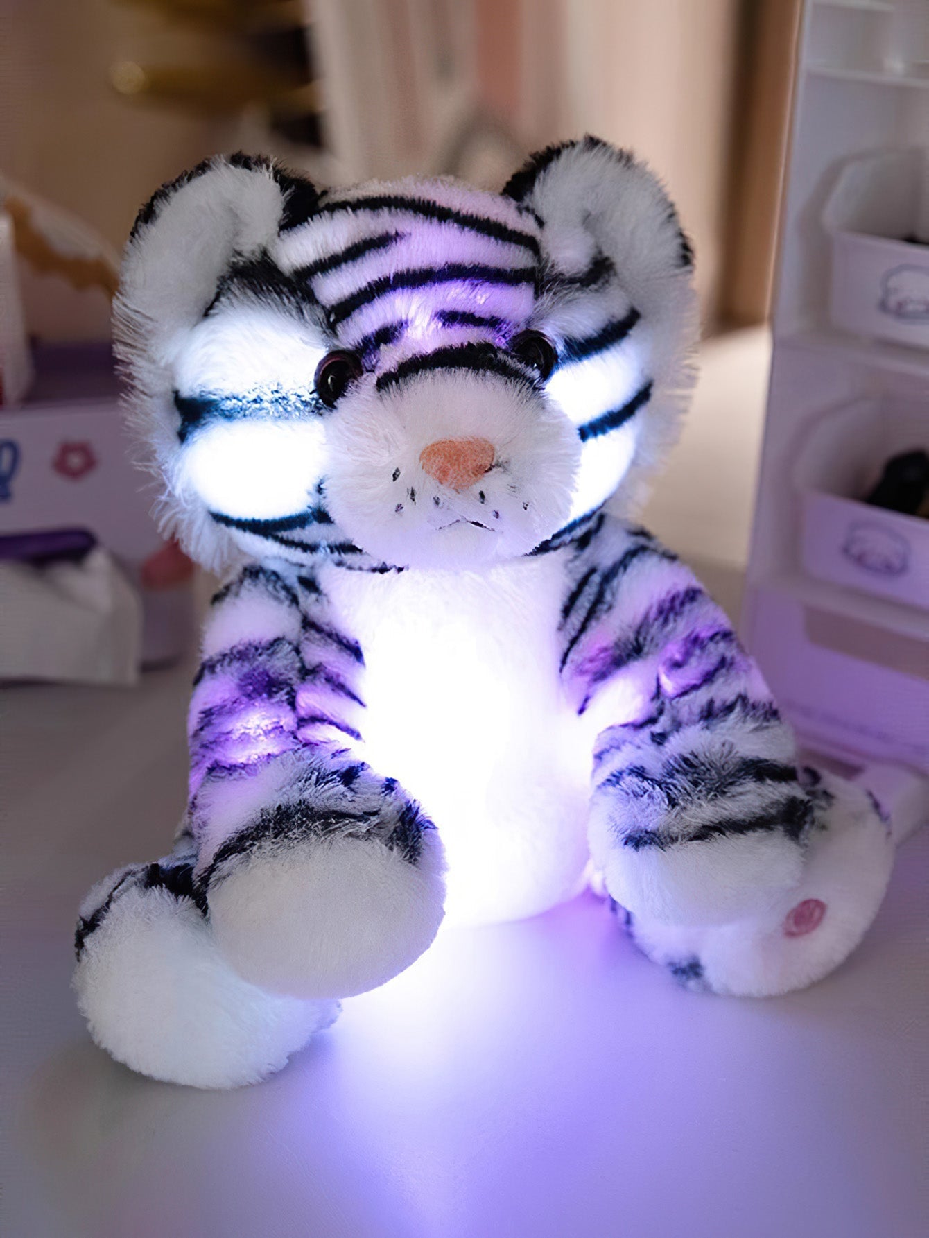 Glowing Plush Tiger Night Companion - 2 Style