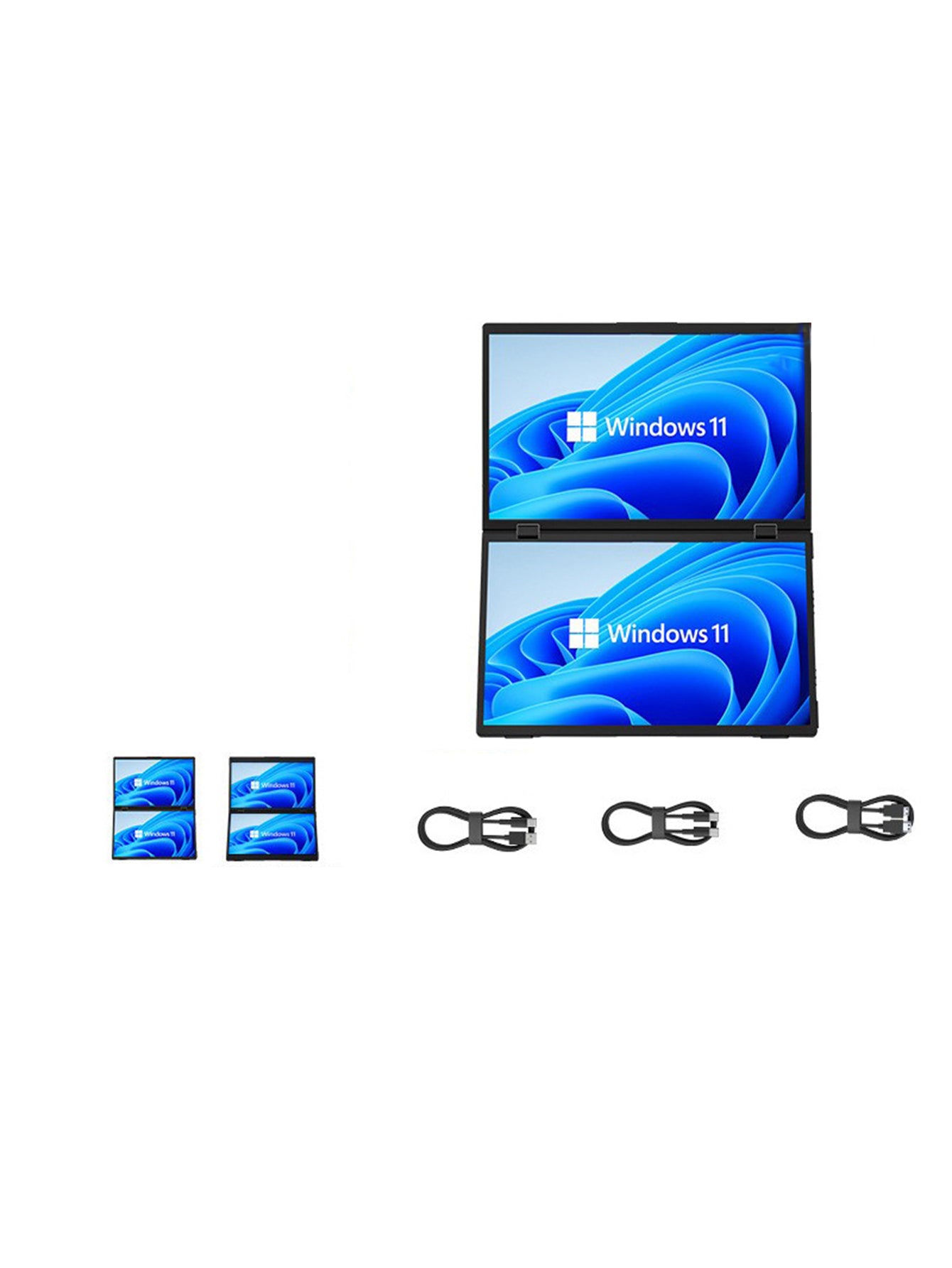 Touchscreen portable displa