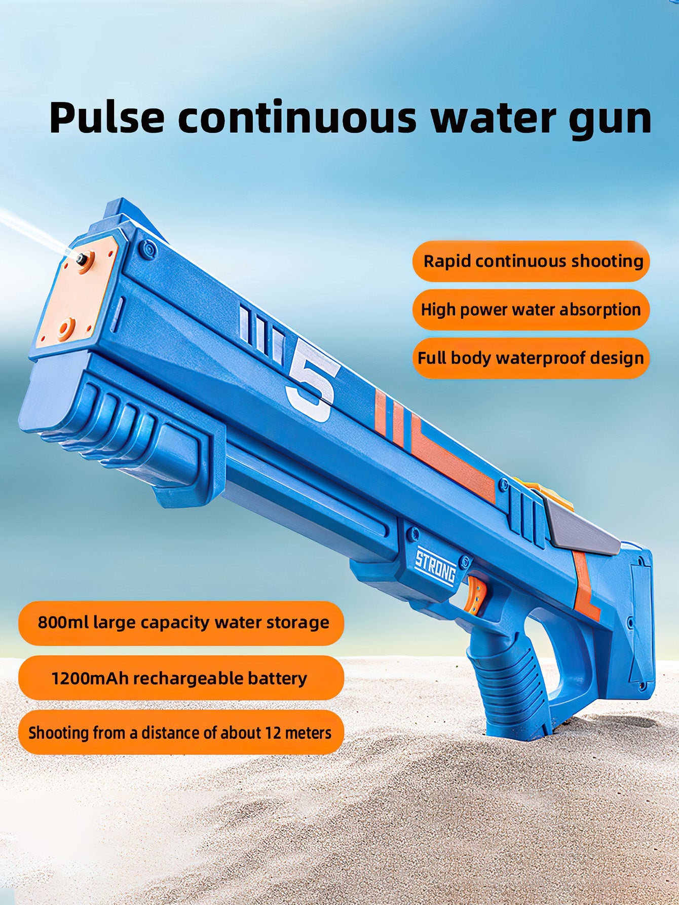 Pulse Strobe Light Electric Super Soaker - 3 Styles