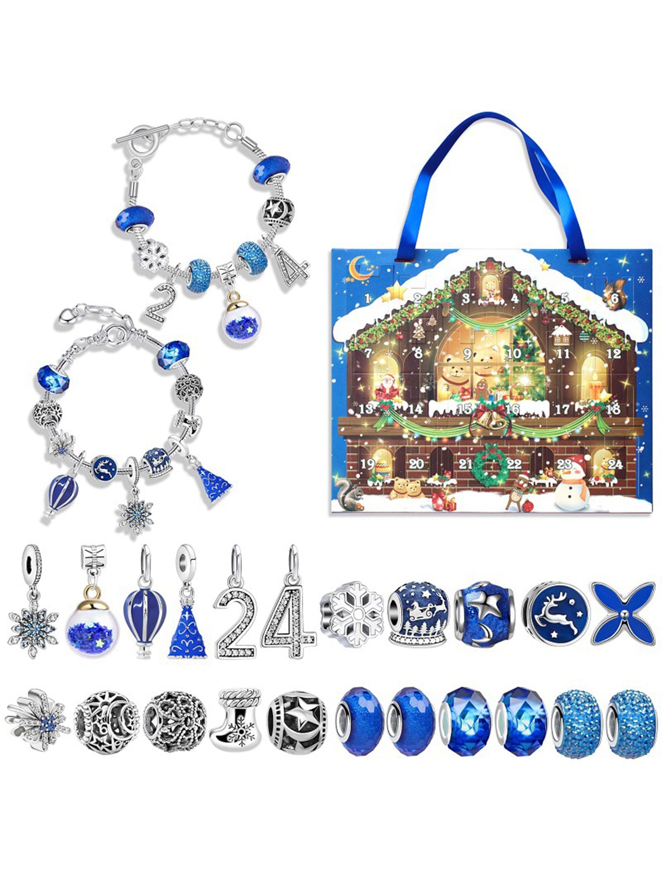 countdown Christmas tree envelope blind box DIY bracelet set