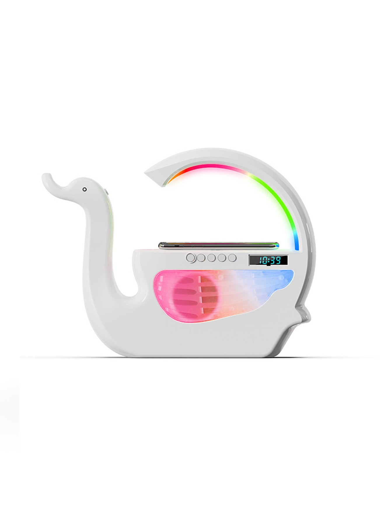 Swan Wireless Charging Bluetooth Speaker Clock Humidifier