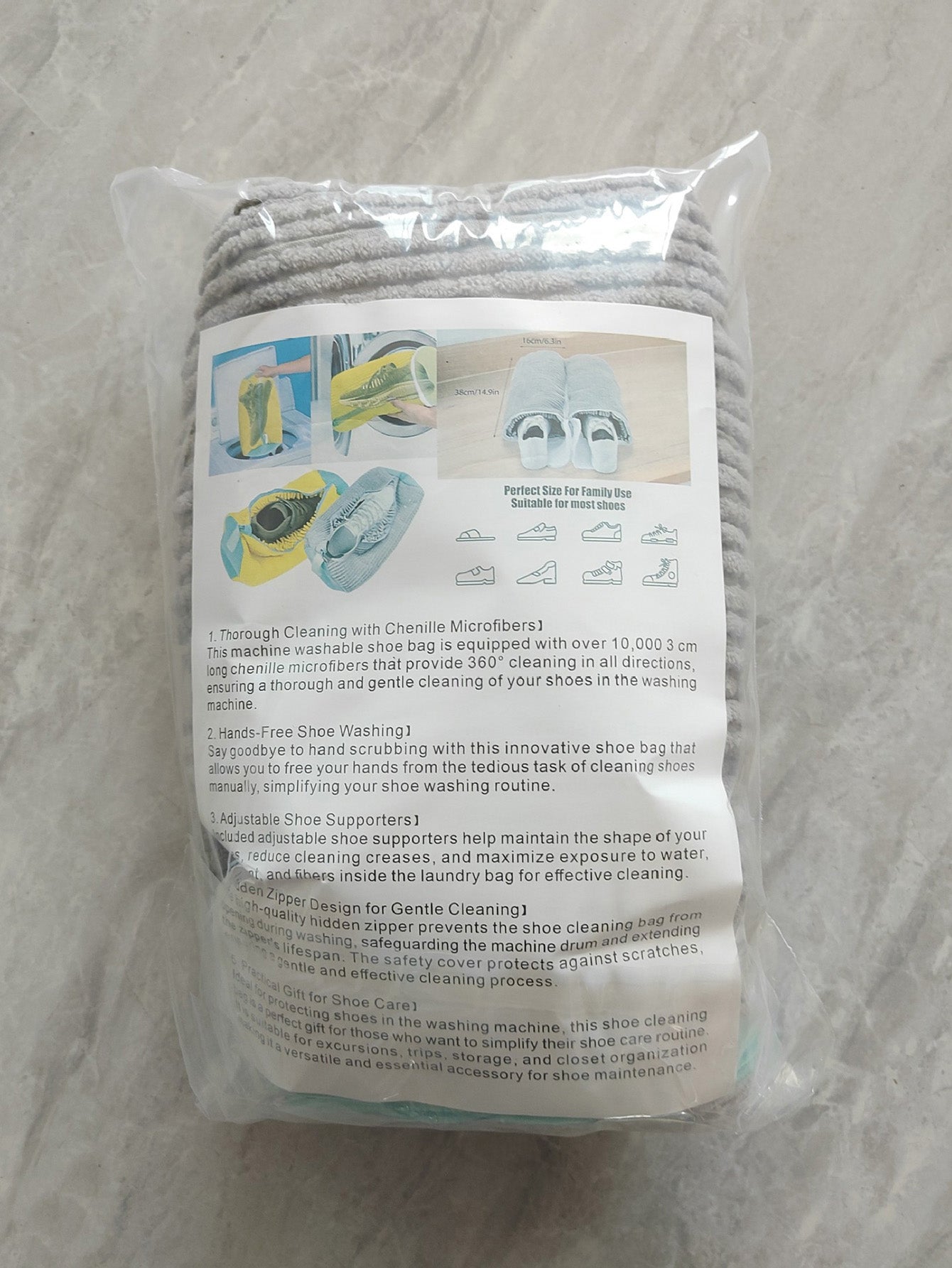 Lazy Shoe Reusable Cylindrical Shoe Washing Bags