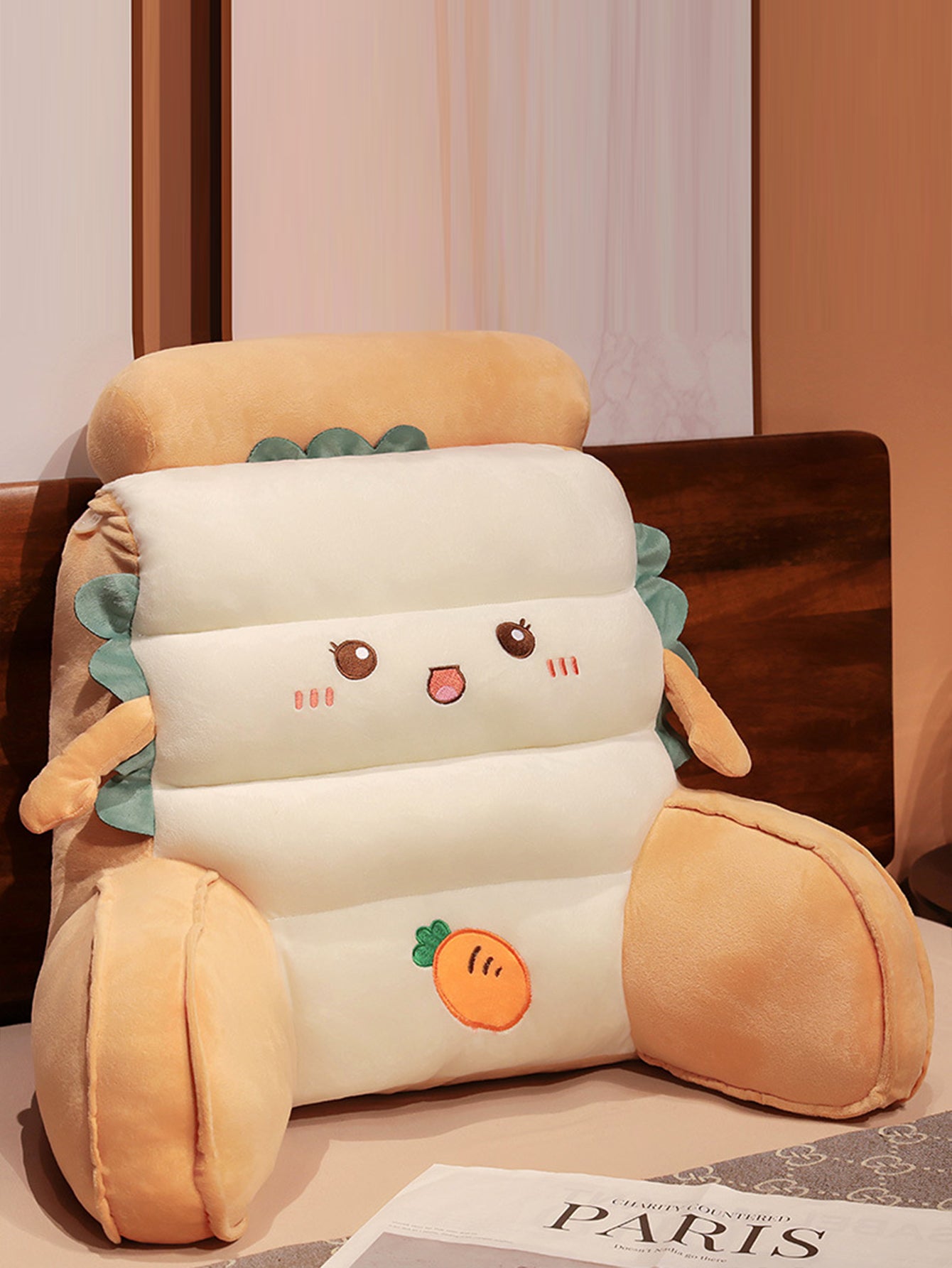 Multi-function cartoon waist cushion