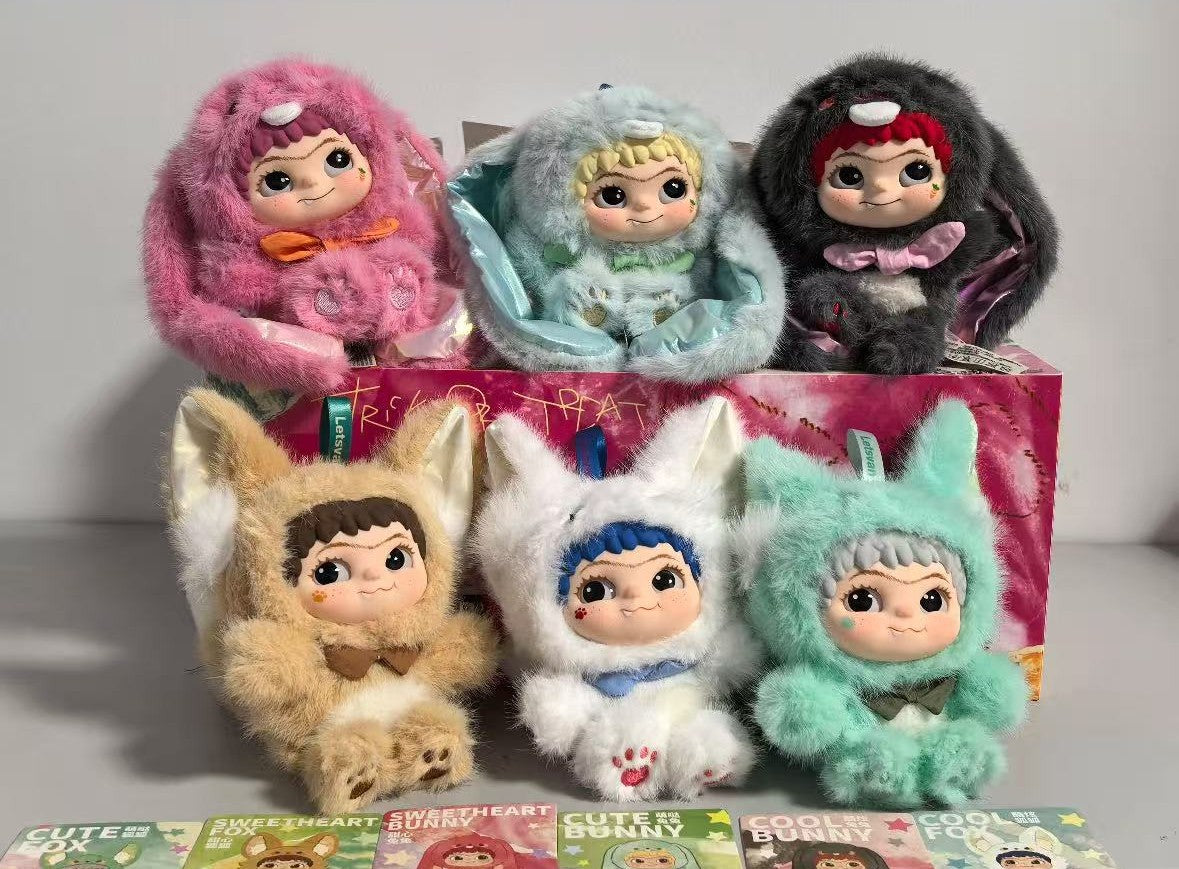 WAKUKU Fox and Bunny Mischievous Diary Doll
