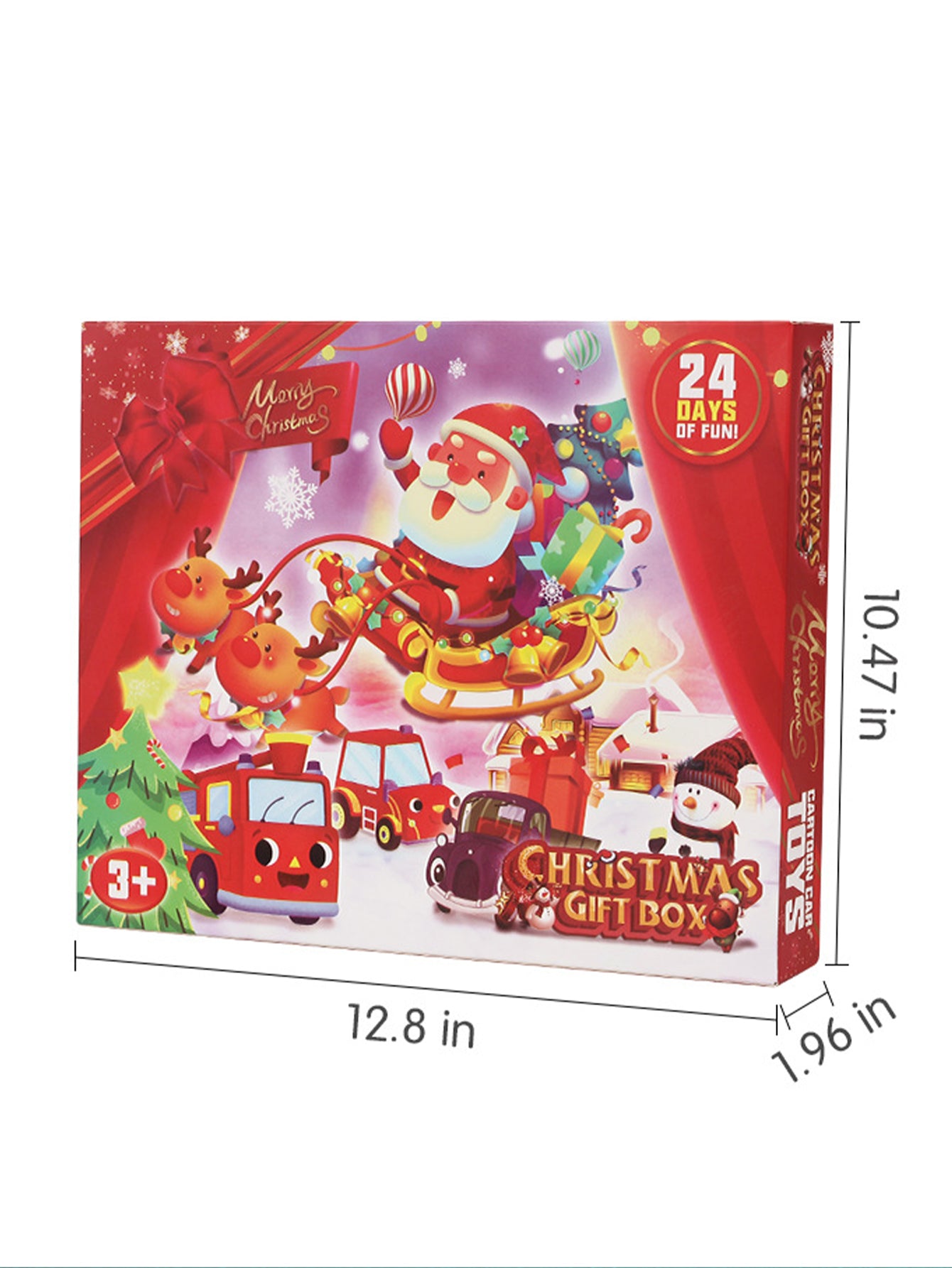 Christmas Countdown Calendar Blind Box Pull Back Car Toys