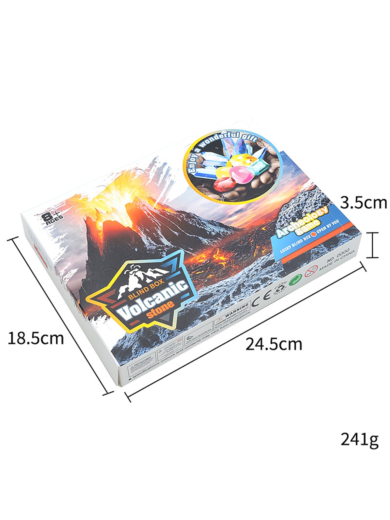 Christmas 24 Countdown Calendar Blind Box Scientific Exploration of Volcanic Eruptions