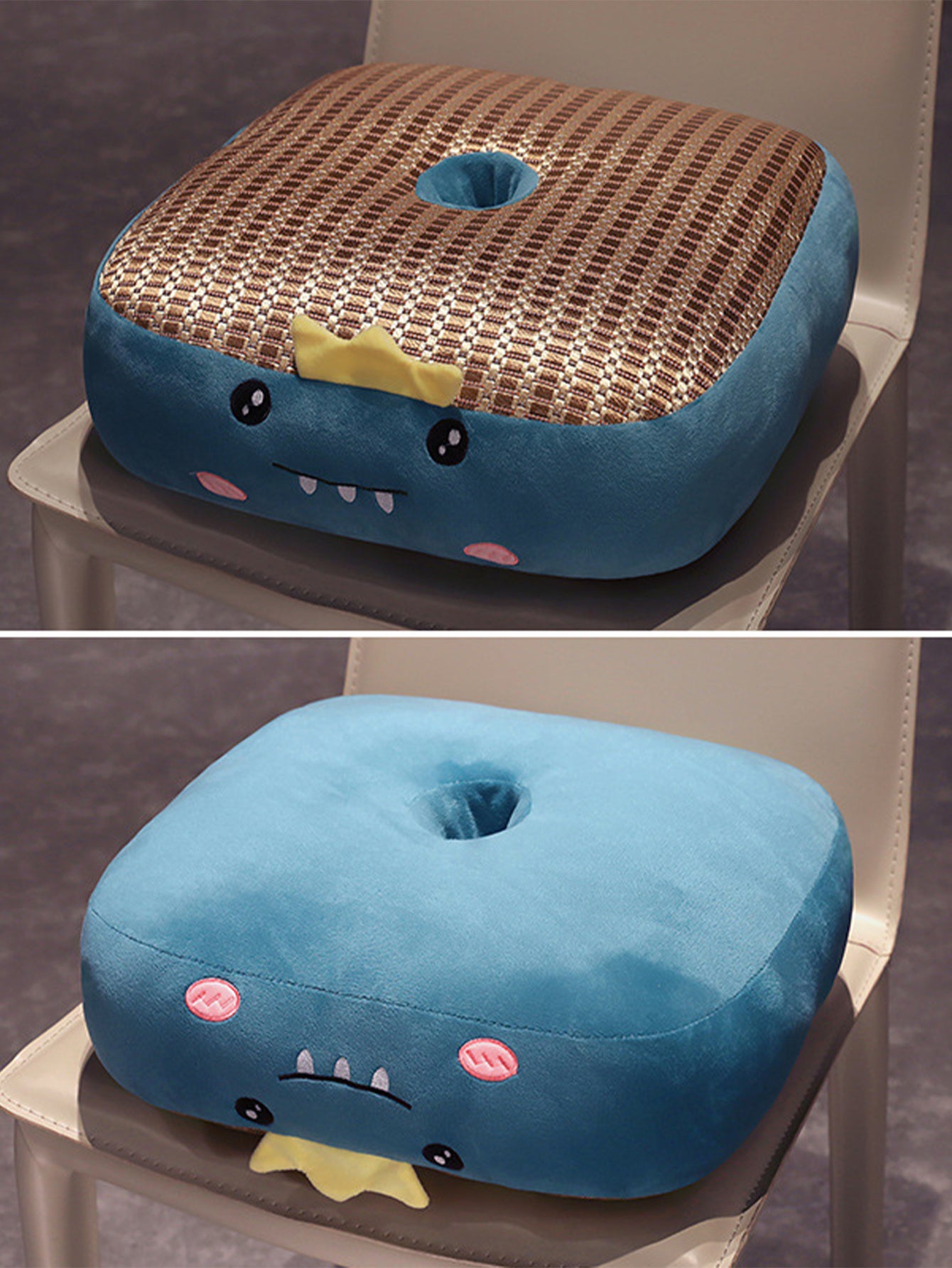 Cartoon ice rattan mat cushion