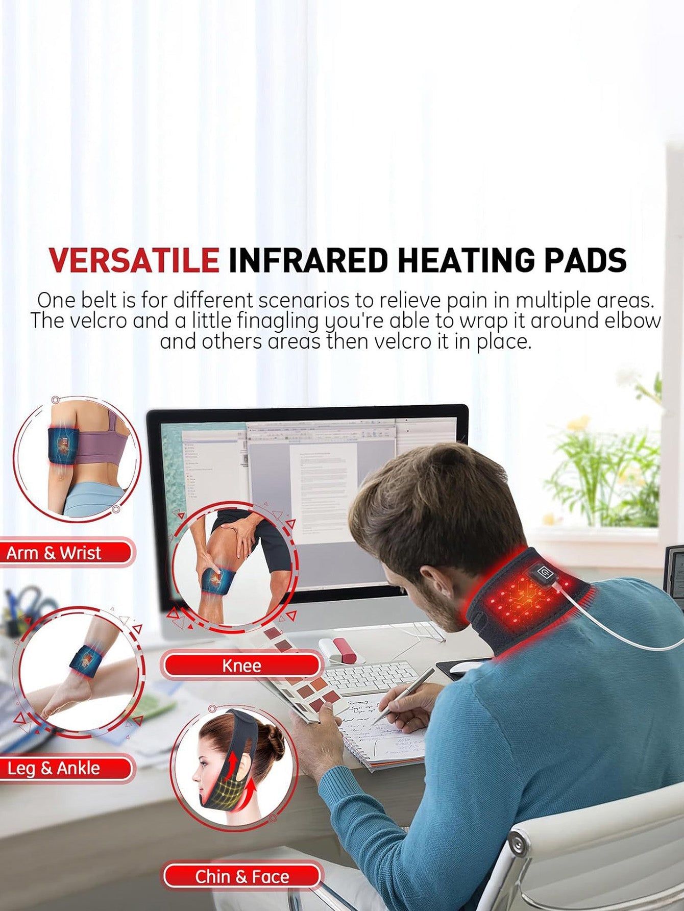 Red Light Therapy Chin & Neck Strap