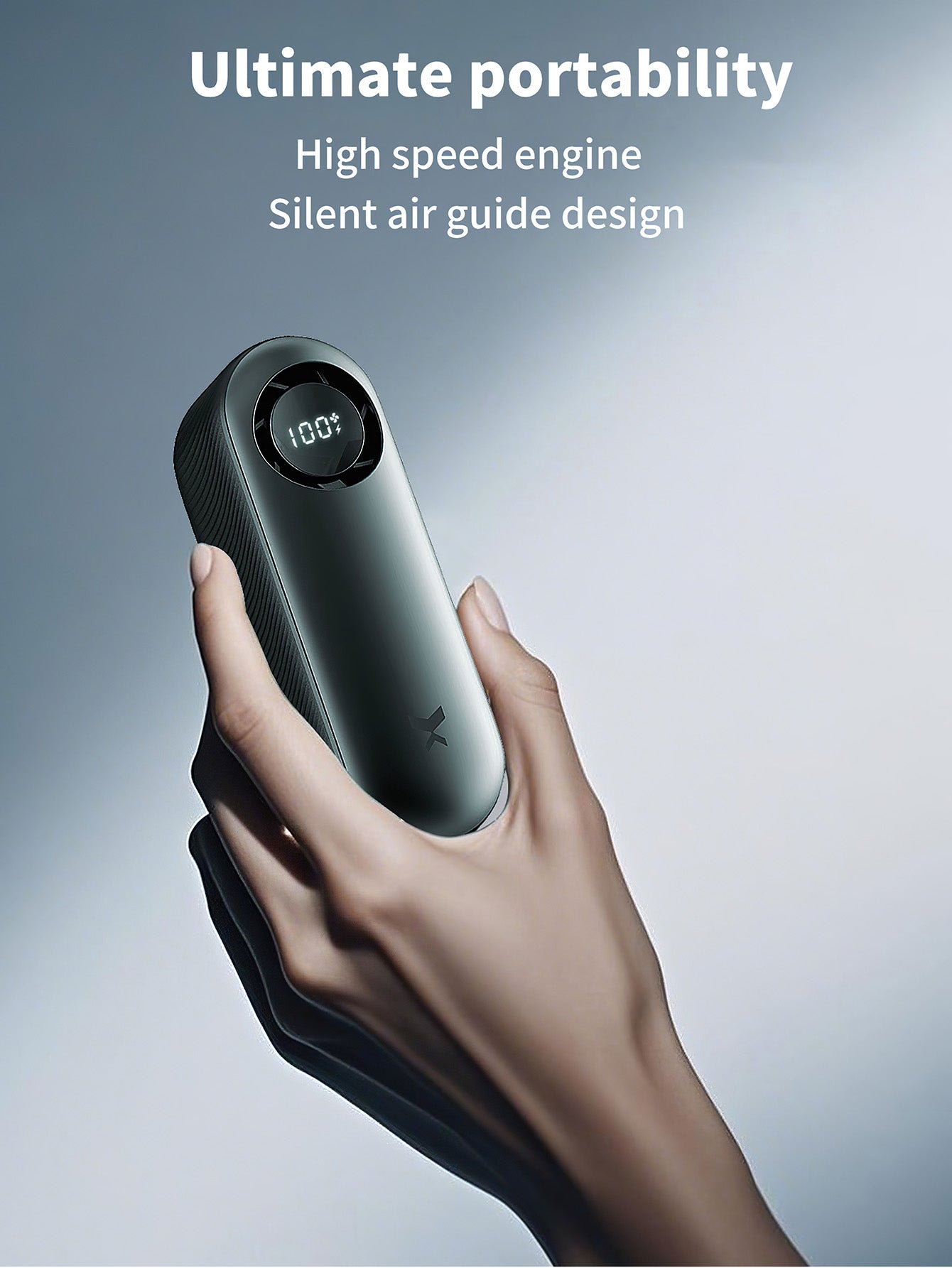 High-Speed Mini Handheld Fan: Semicon Cooling Turbo Blaster - 3 Styles