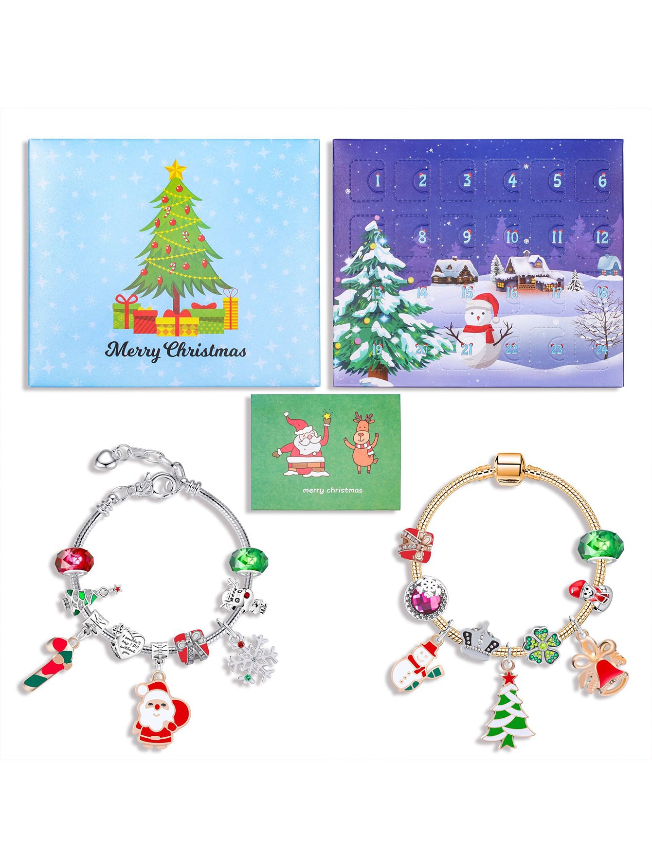 countdown Christmas tree envelope blind box DIY bracelet set