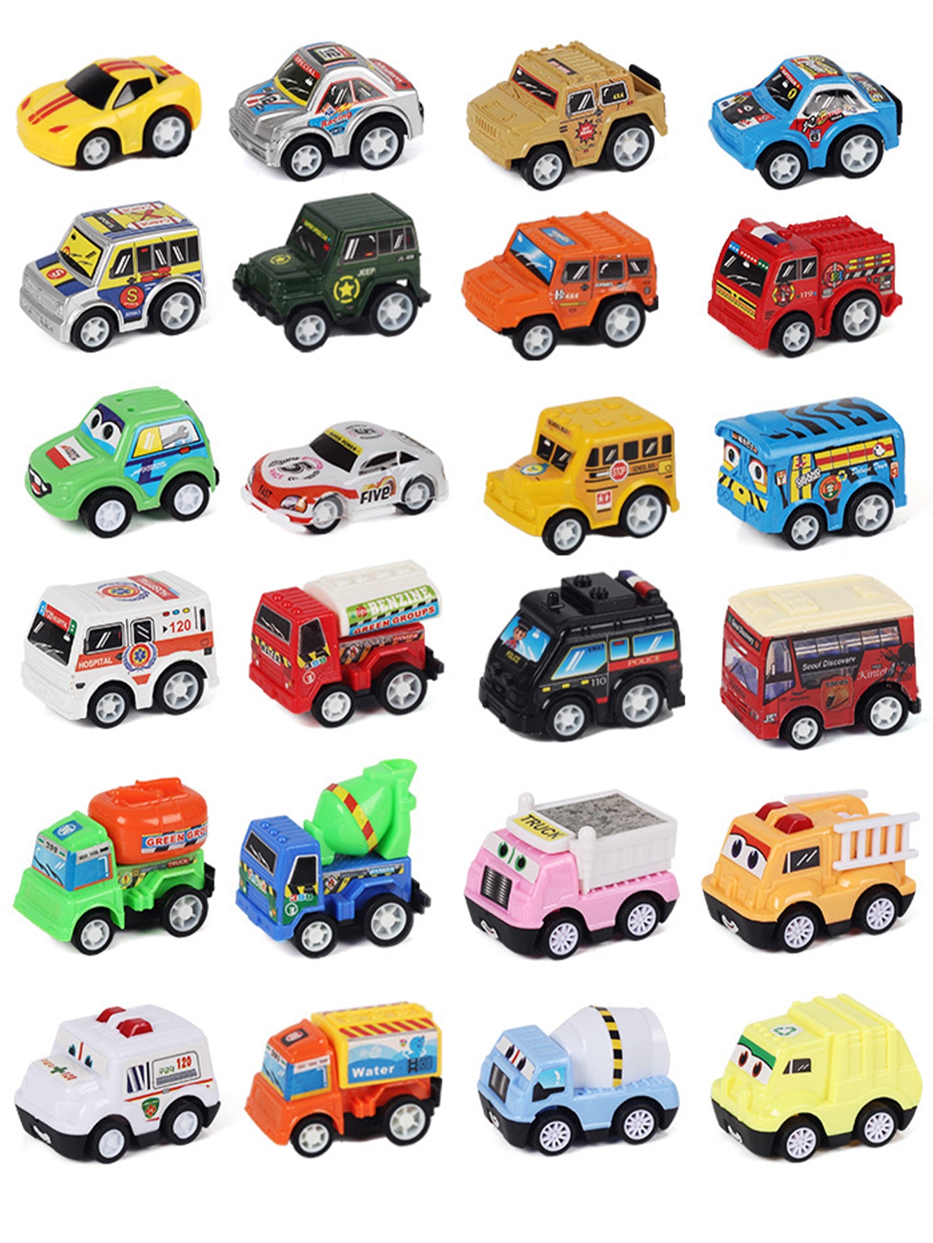 Christmas Countdown Calendar Blind Box Pull Back Car Toys