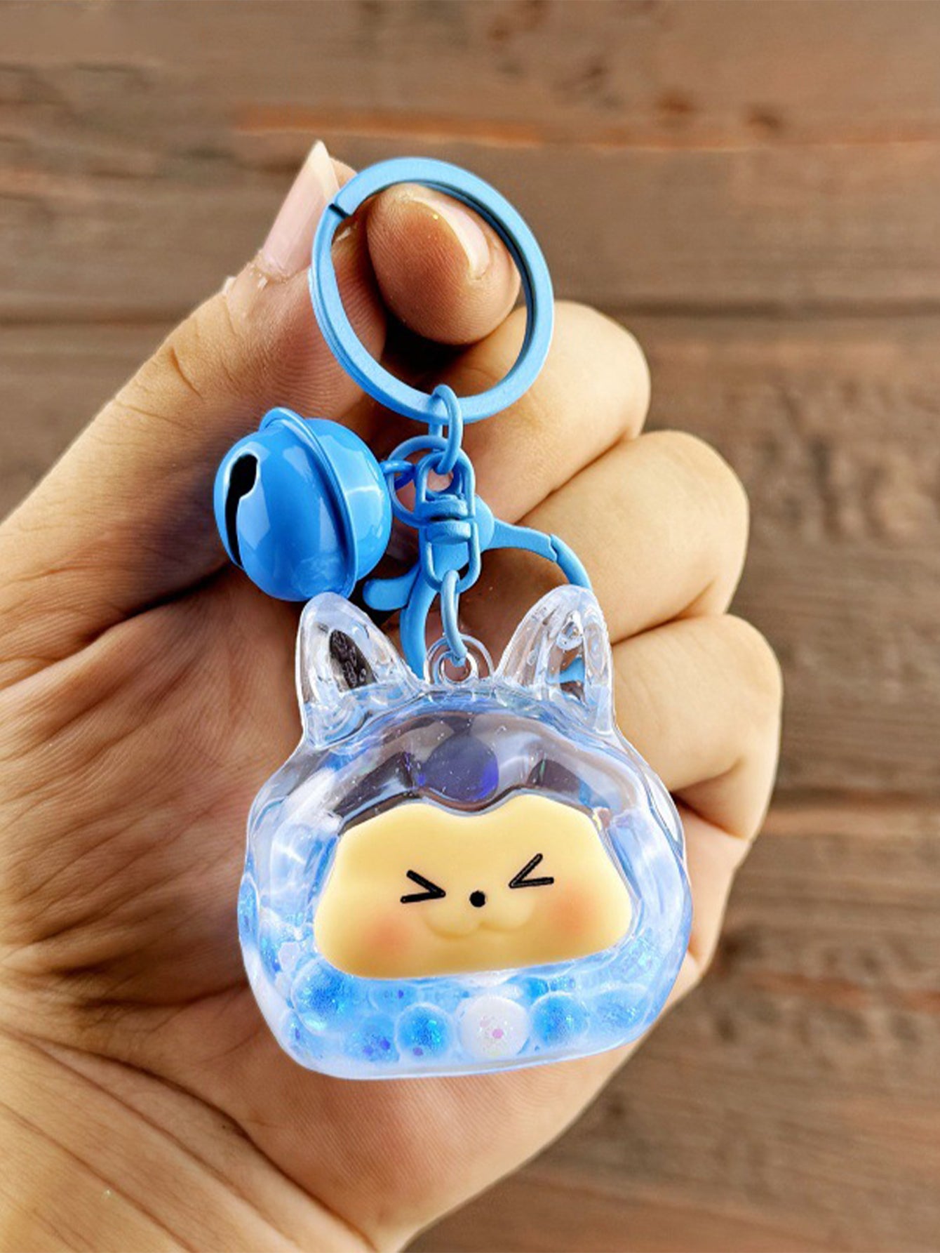 Creative Luminous Quicksand Keychain Doll
