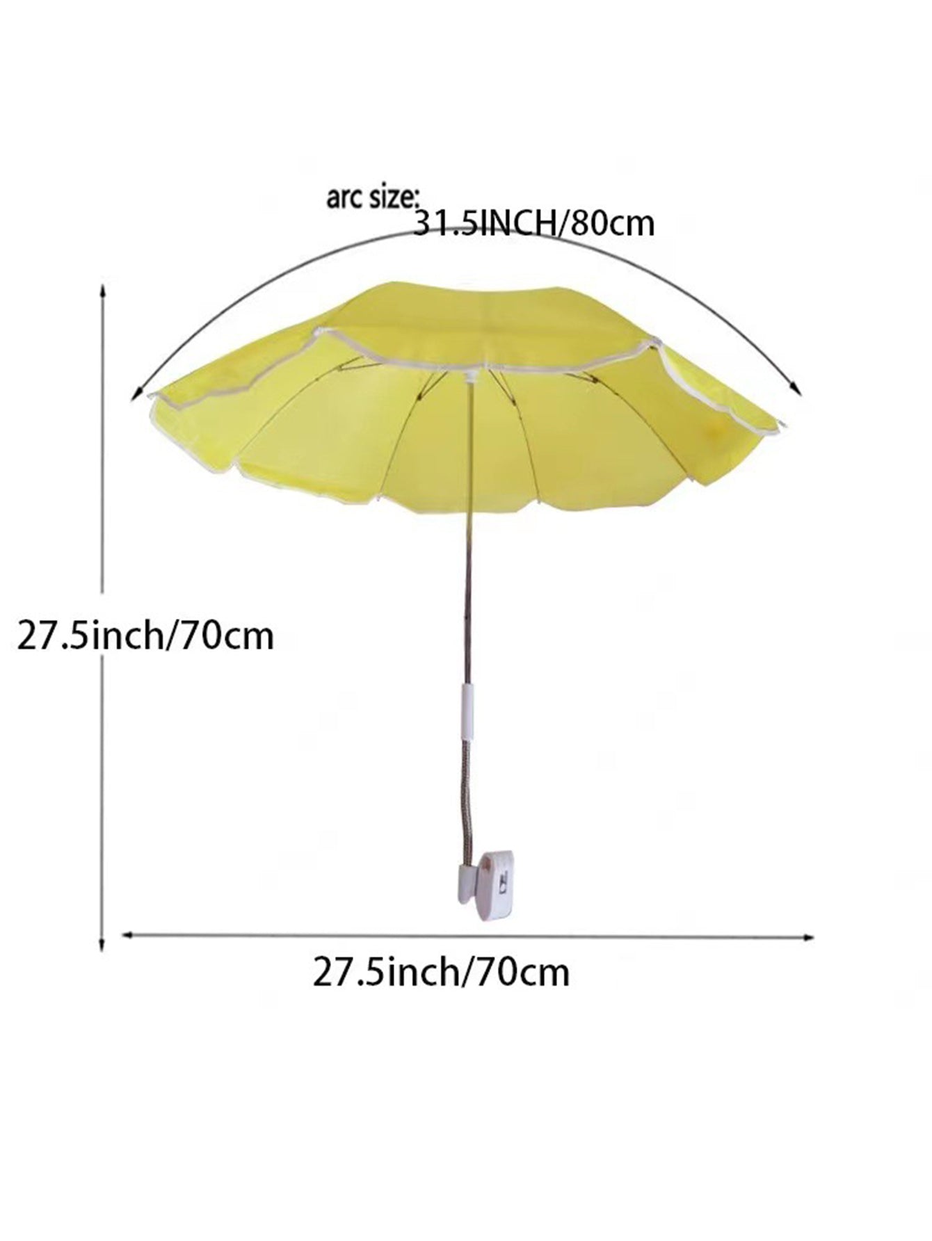 Beach Chair Sunshade with Steering Clamp