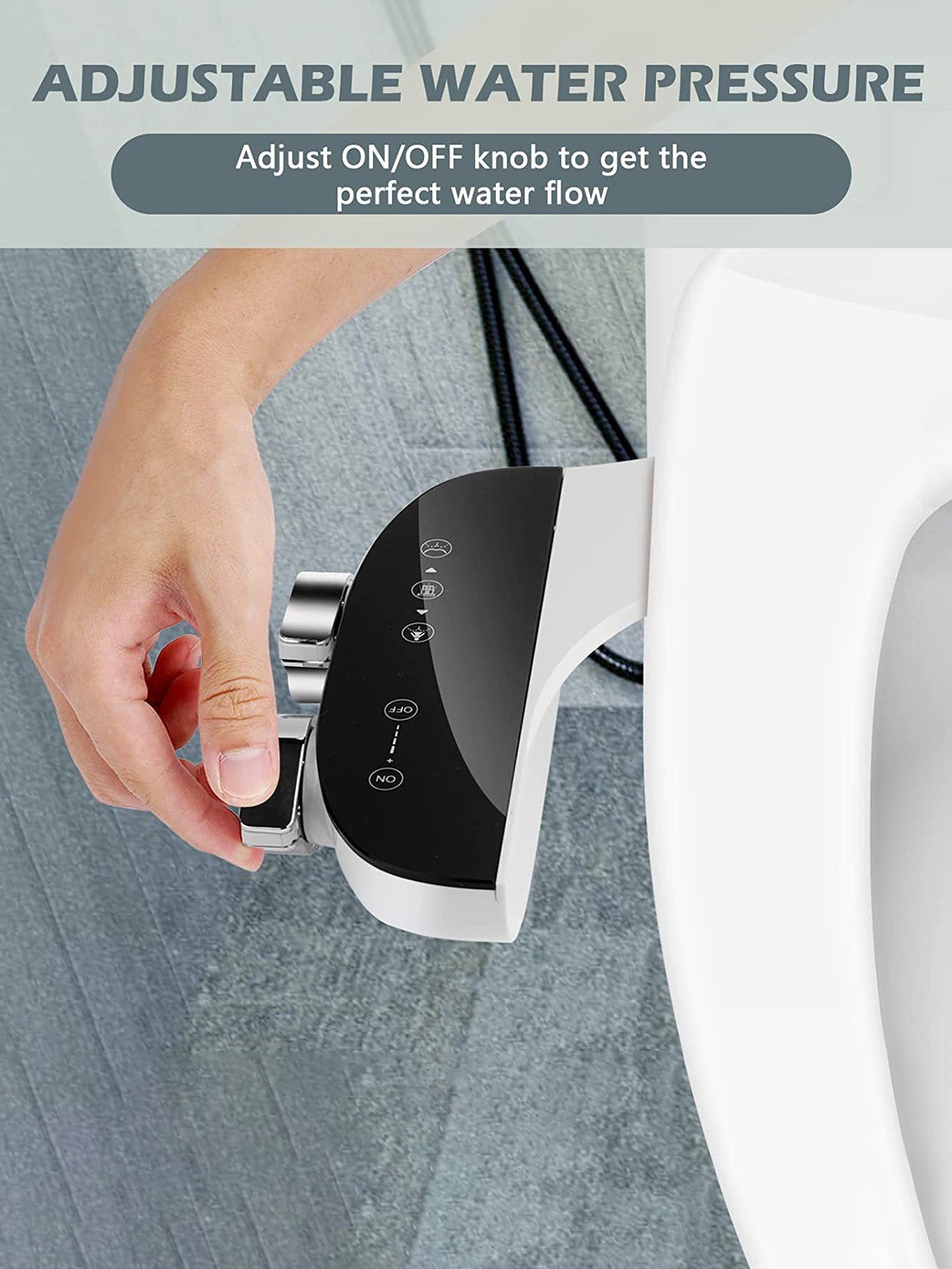 Electricity-Free Bidet Attachment: Ultra-Thin Manual Hygiene Washer