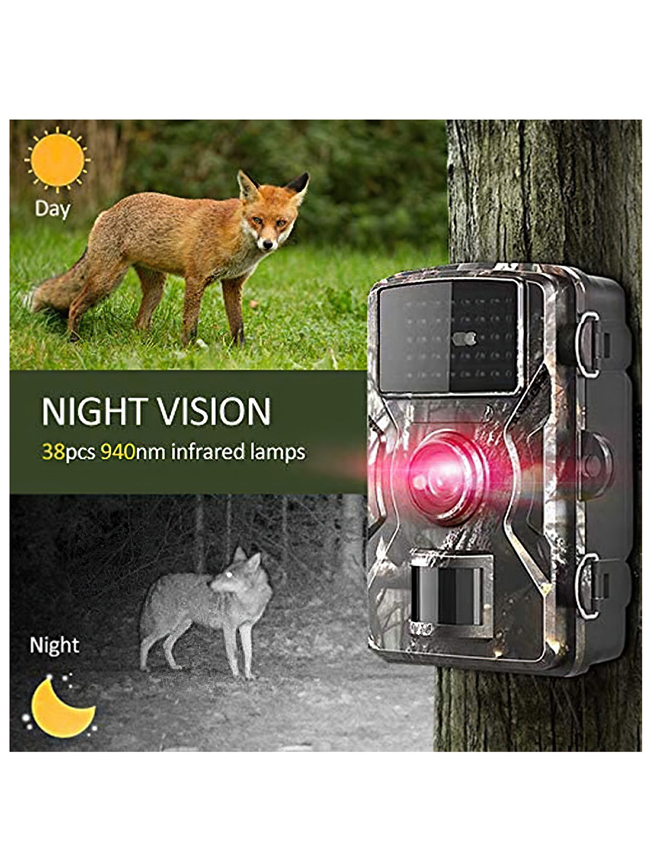 Infrared Night Vision Waterproof HD Hunting Camera