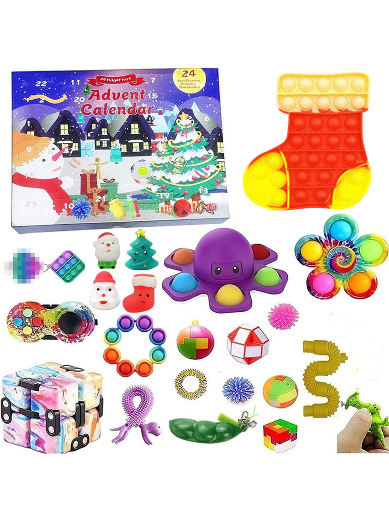 Christmas Blind Box 24PCS-Christmas Dumpling Squeezing Toys